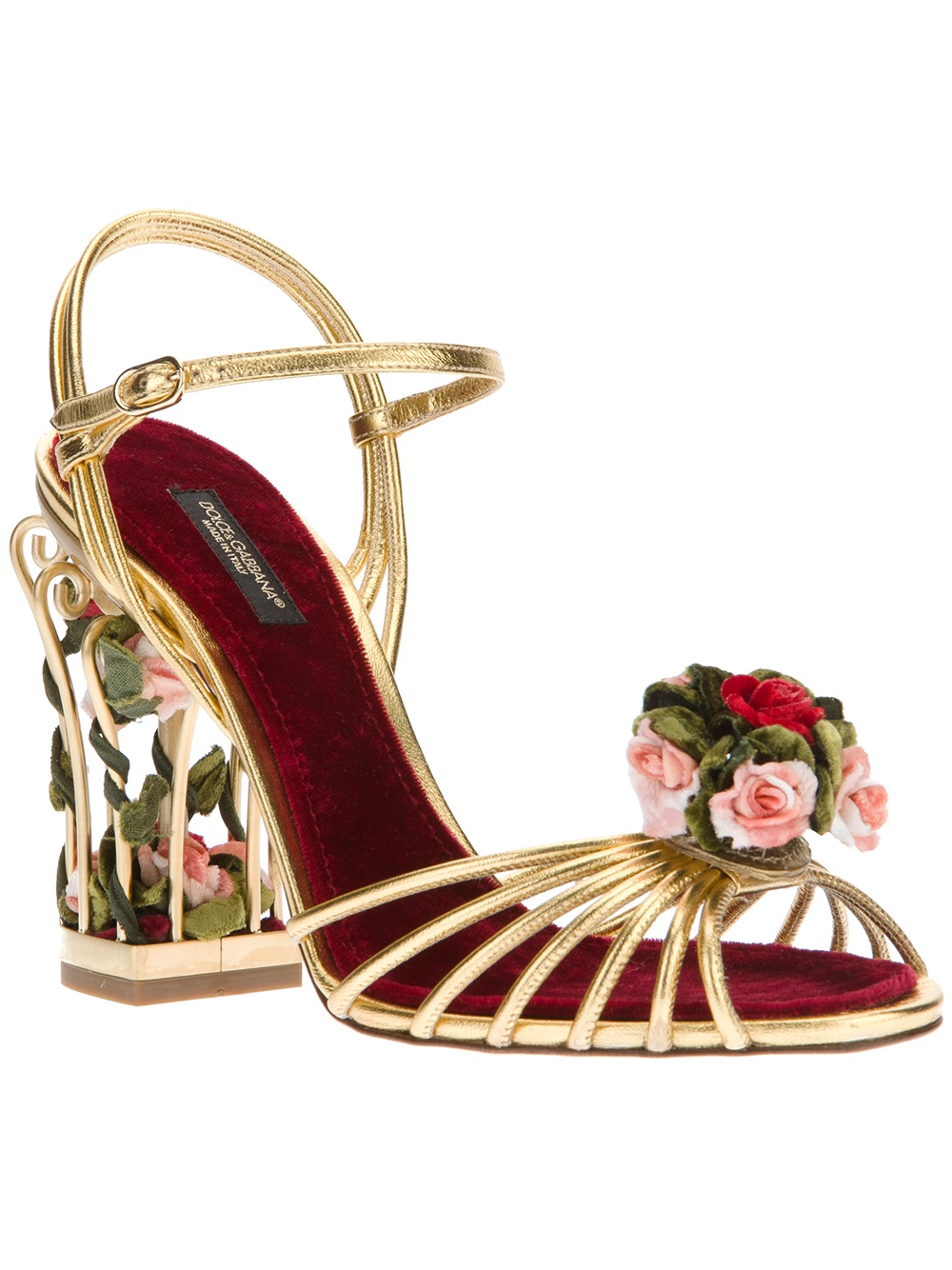 Dolce gabbana top floral shoes