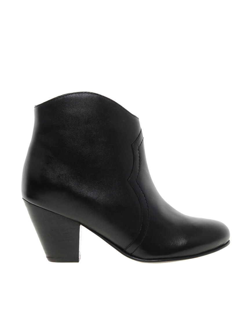 dune cowboy ankle boots
