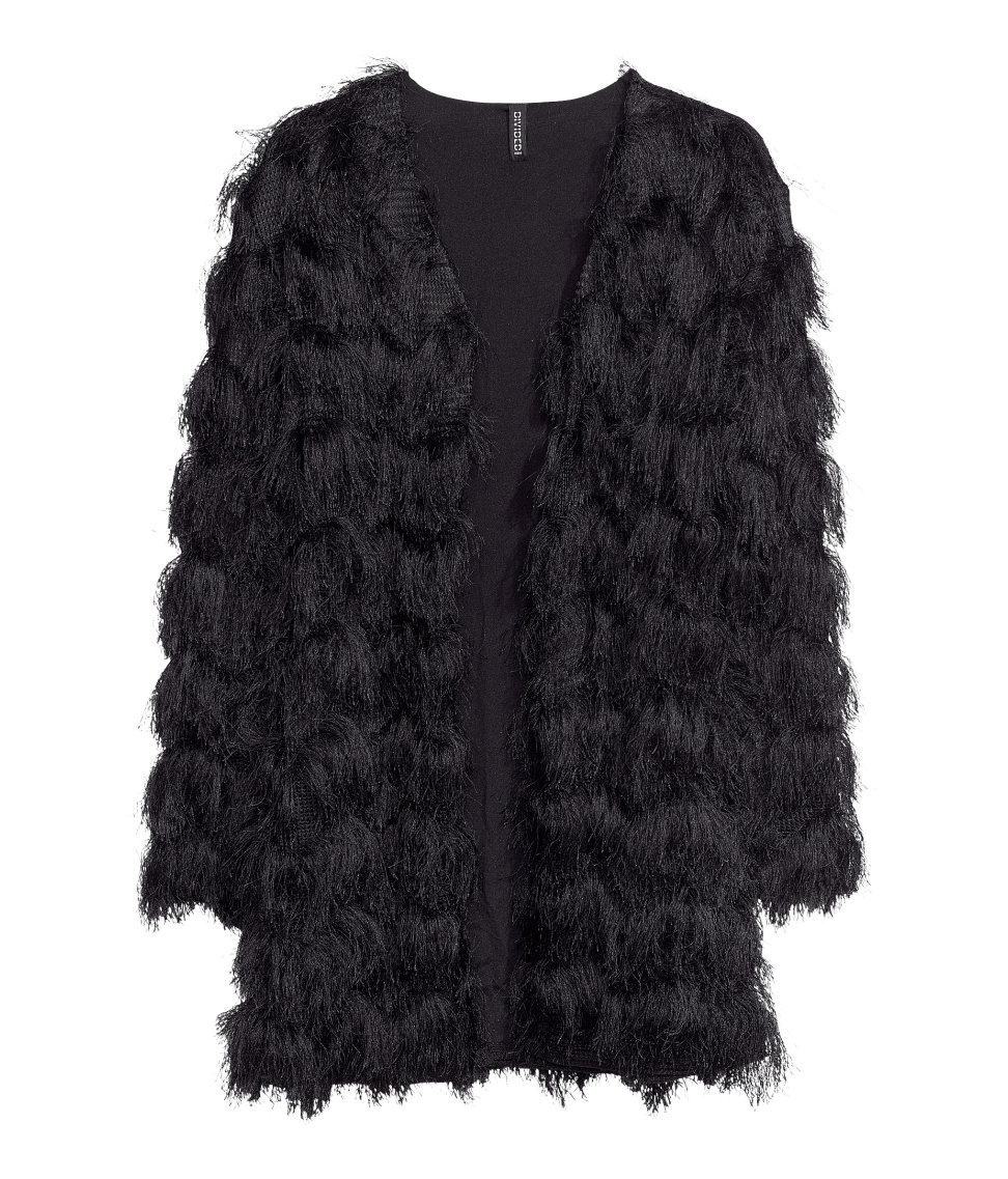 fringe cardigan h&m