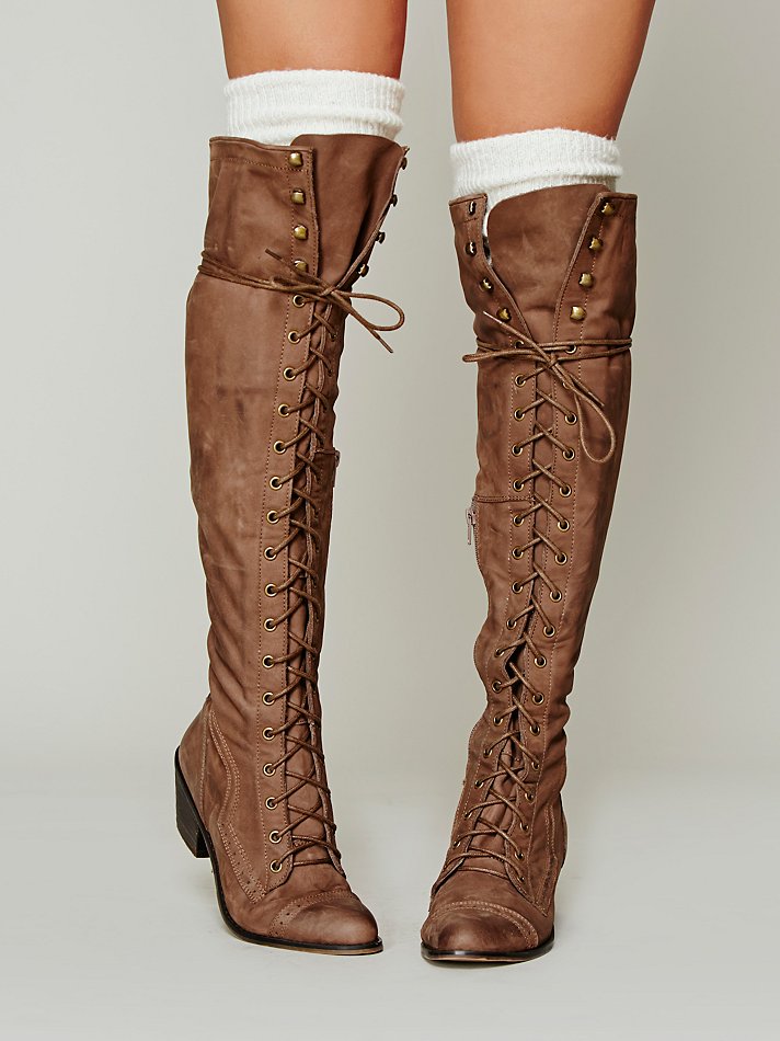 Jeffrey Campbell Joe Lace Up Boot in Light Brown (Brown) - Lyst