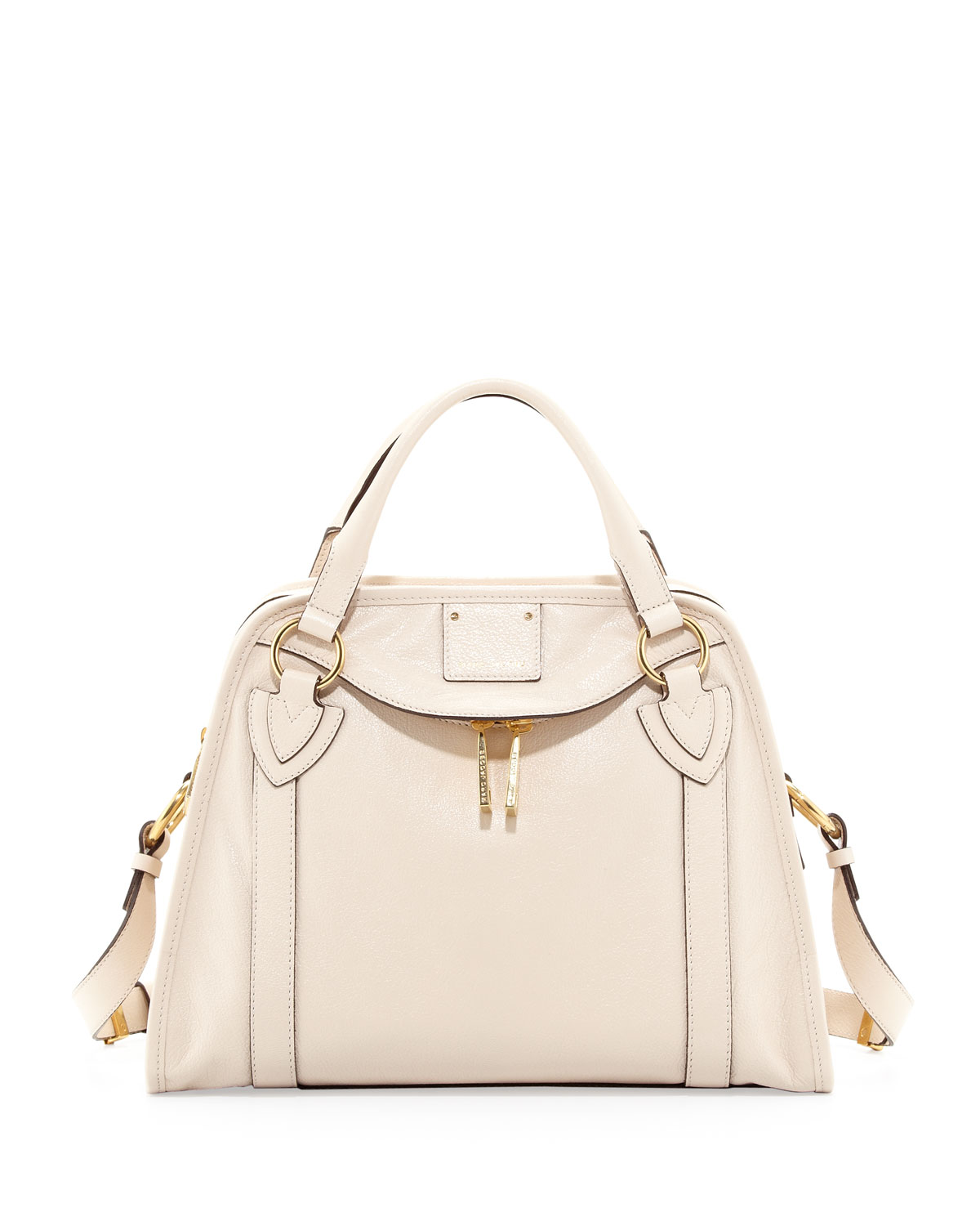 Marc jacobs Wellington Classic Satchel Milk in Natural | Lyst