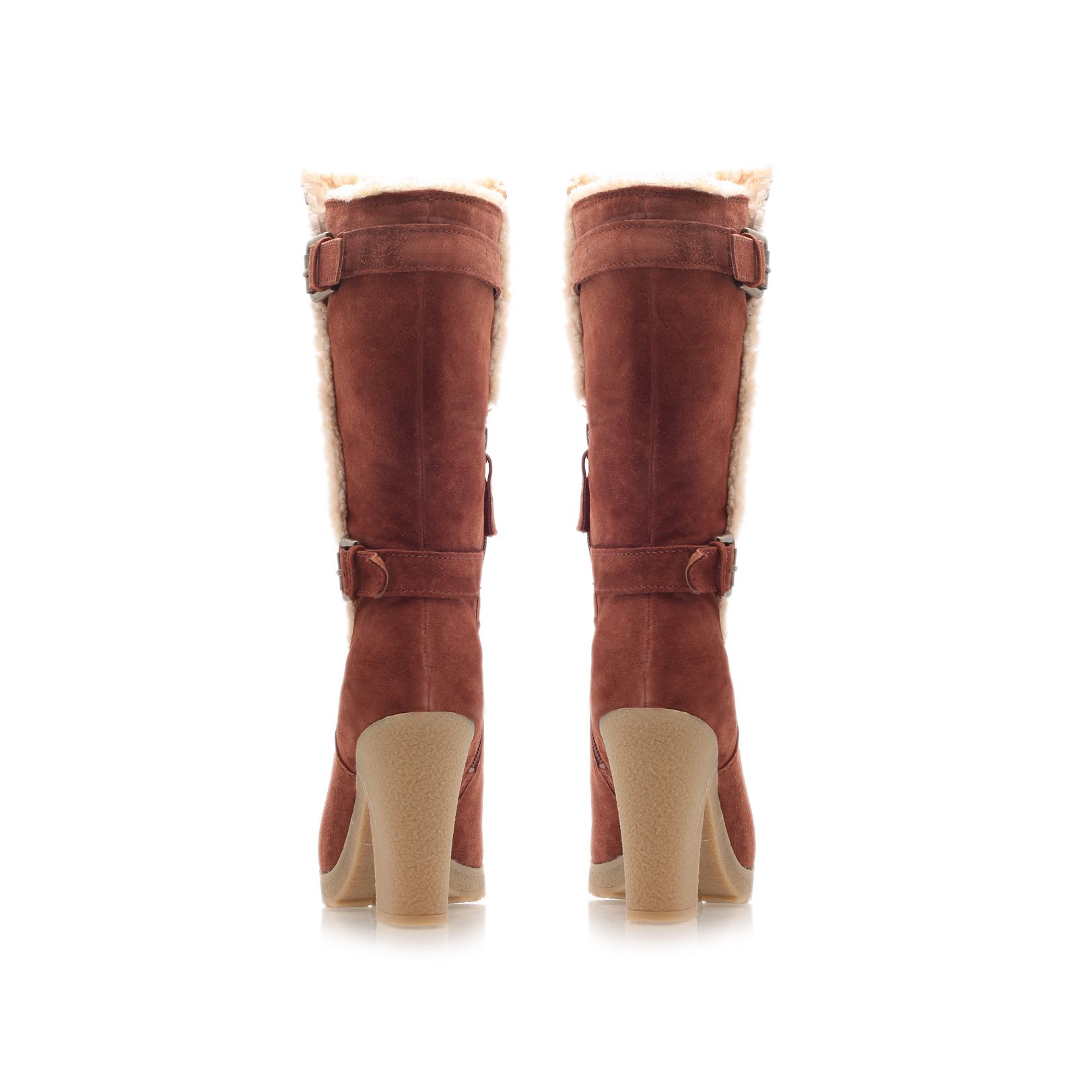 heel calf boots