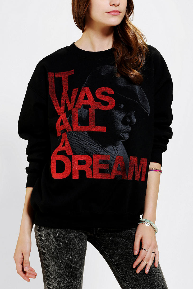 Urban Outfitters Biggie It Was All A Dream Sweatshirt in Black | Lyst