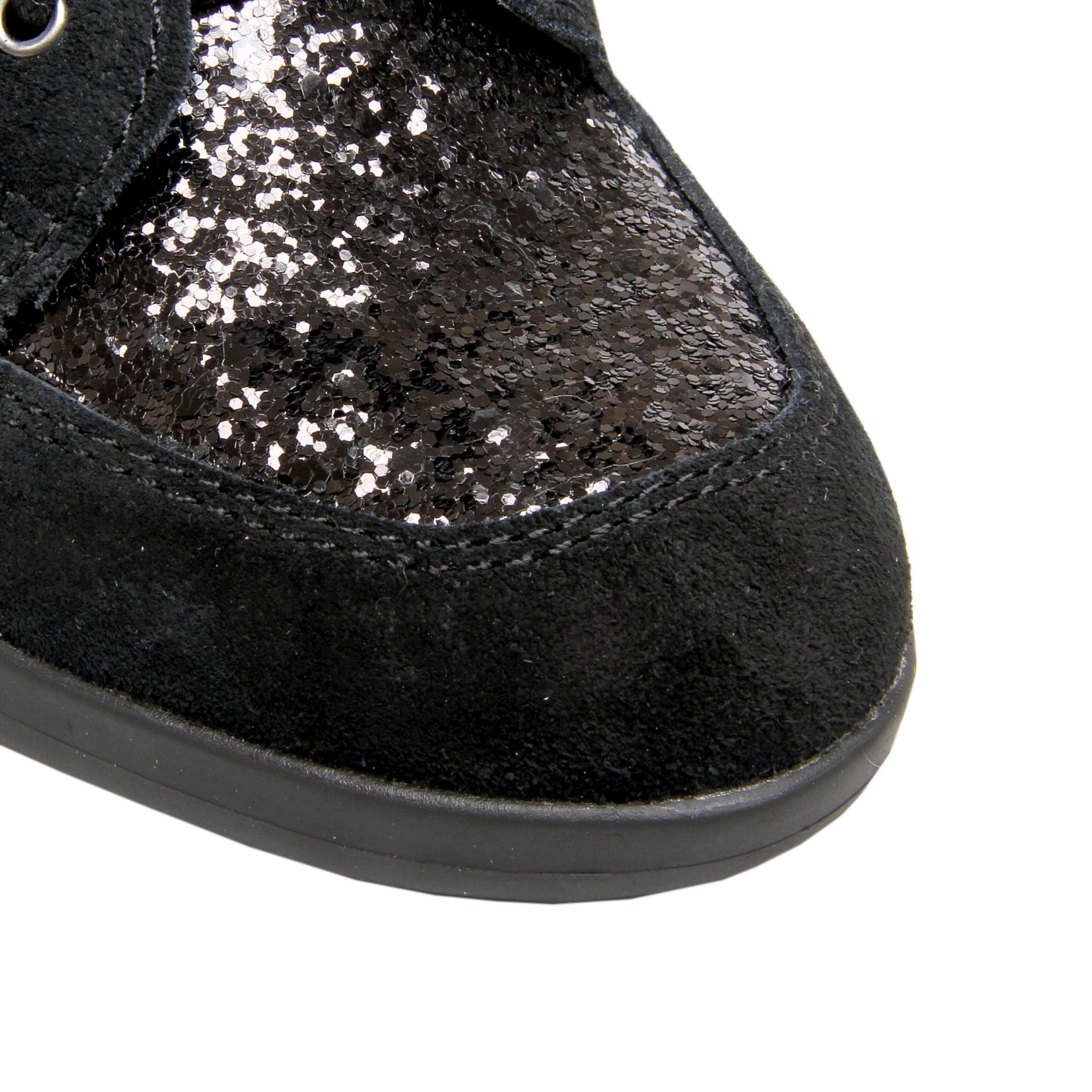 carvela black sparkly trainers