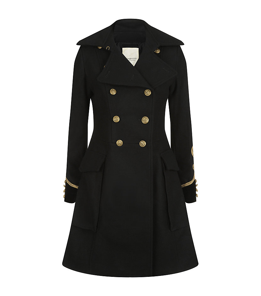Denim & supply ralph lauren Military Wool Coat in Metallic Lyst