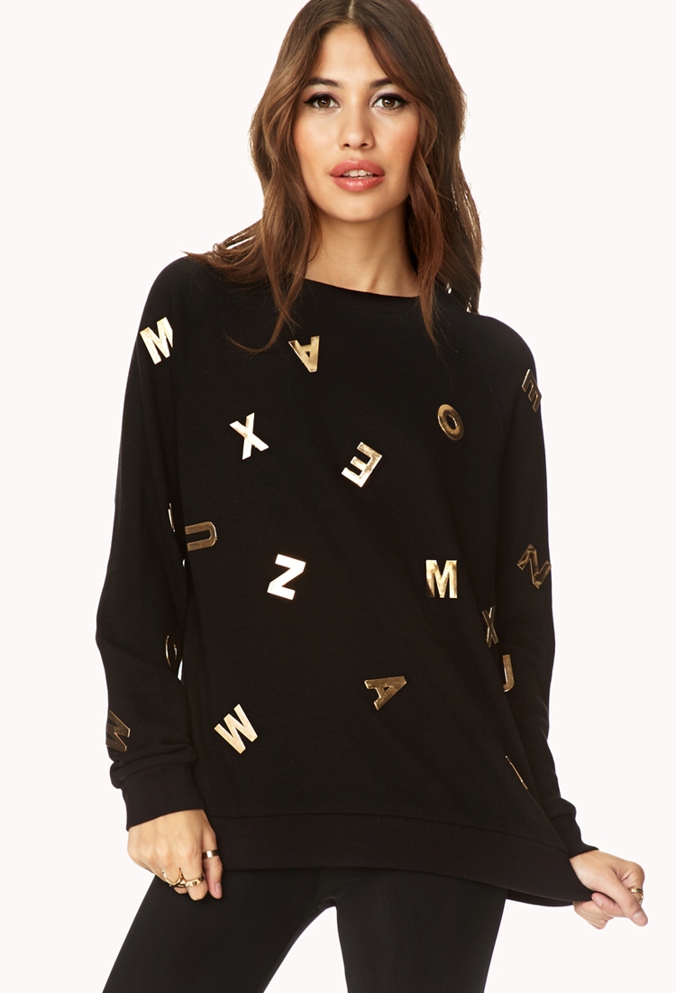 alphabet sweater