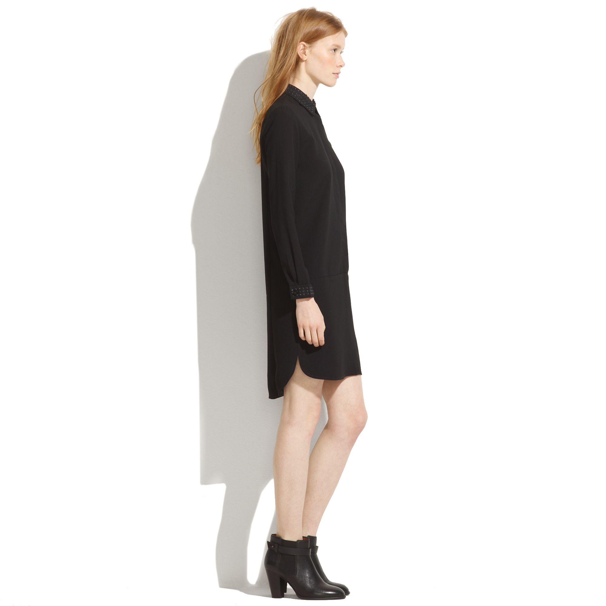 black long sleeve tunic dress