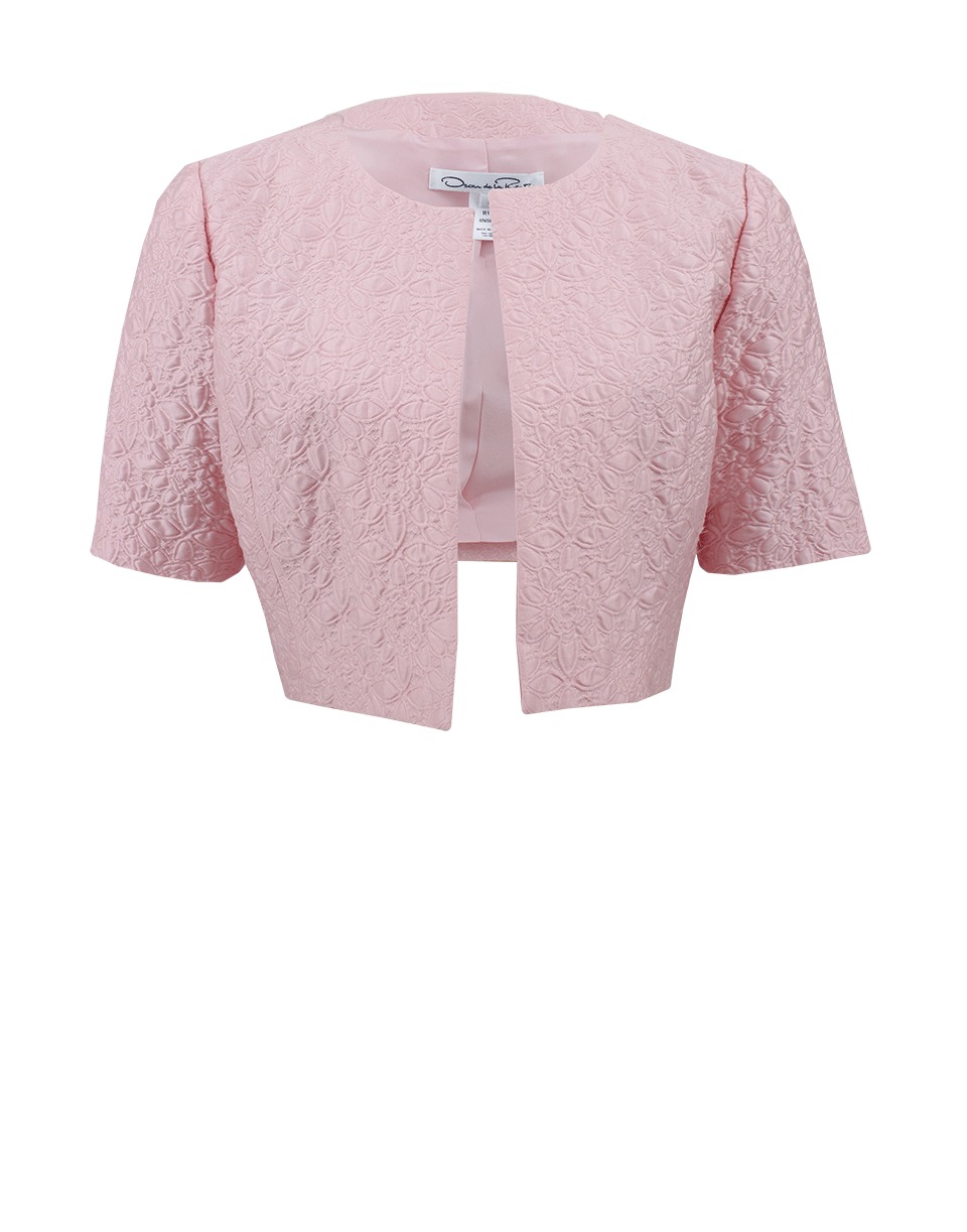 pink short sleeve jacket