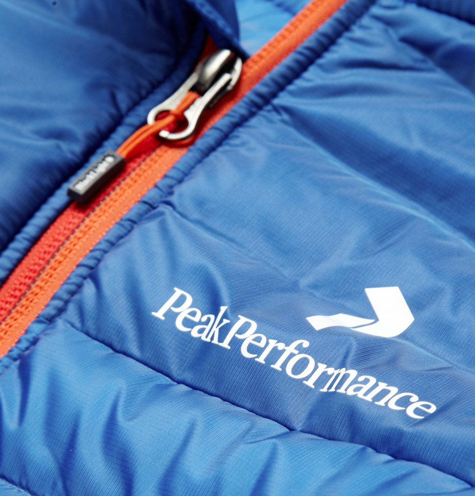 Peak Performance Black Light Blue Downfilled Skiing Jacket for Men | Lyst