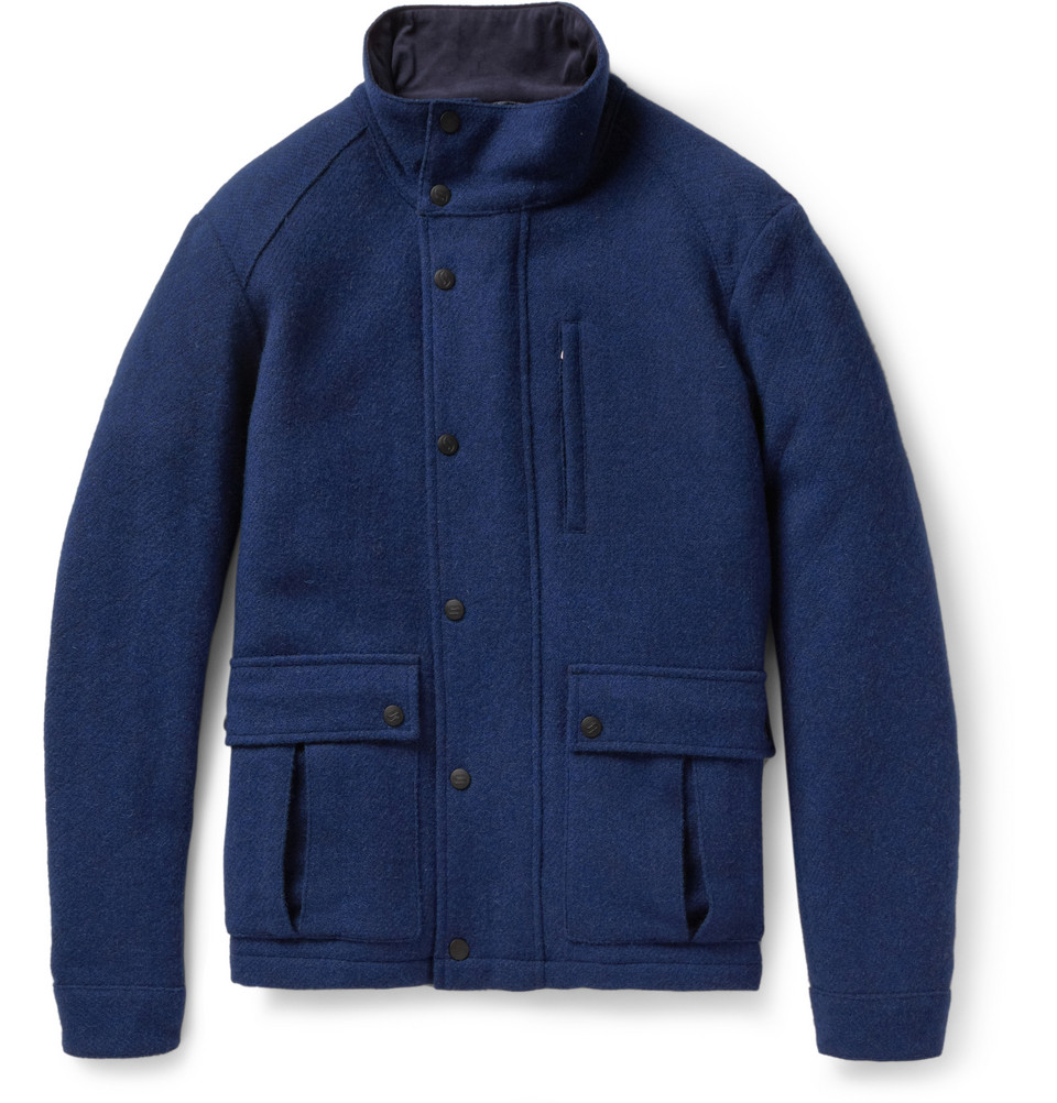 richard jacket richard quilted harris tweed bomber jacket in blue for lyst richard jacket richard quilted harris tweed bomber jacket in blue for lyst