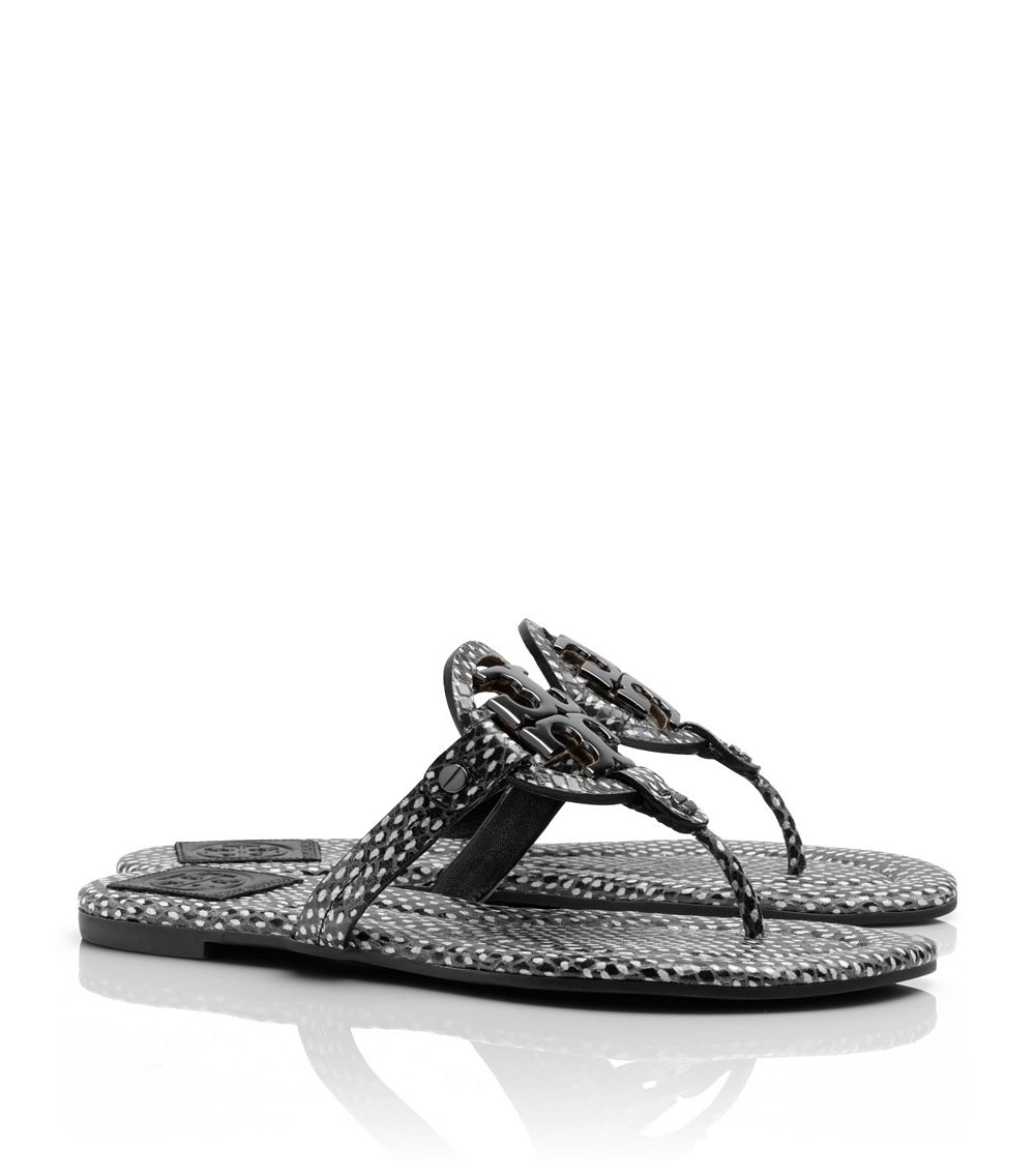 Lyst - Tory Burch Miller 2 Polka Dot Sandal in Black