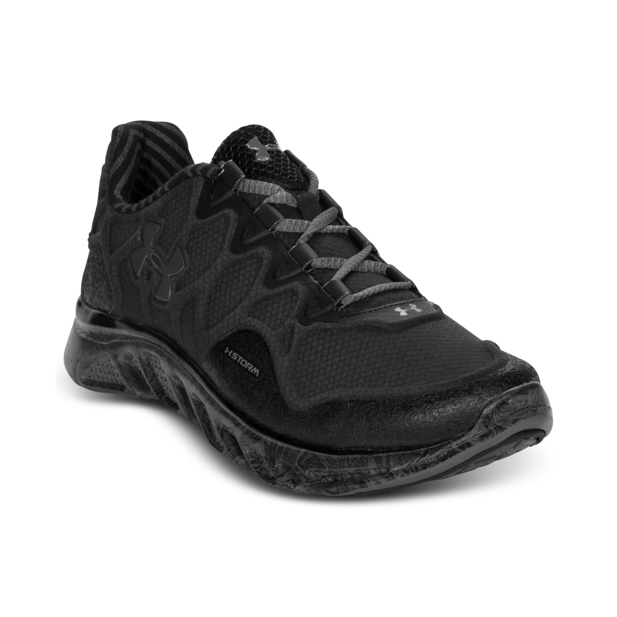 Under Armour Spine Storm Sneakers From Finish Line in Black for Men ...