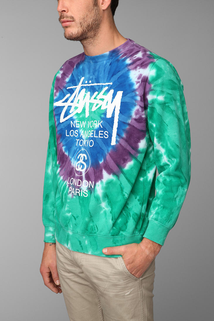 stussy tie dye sweater