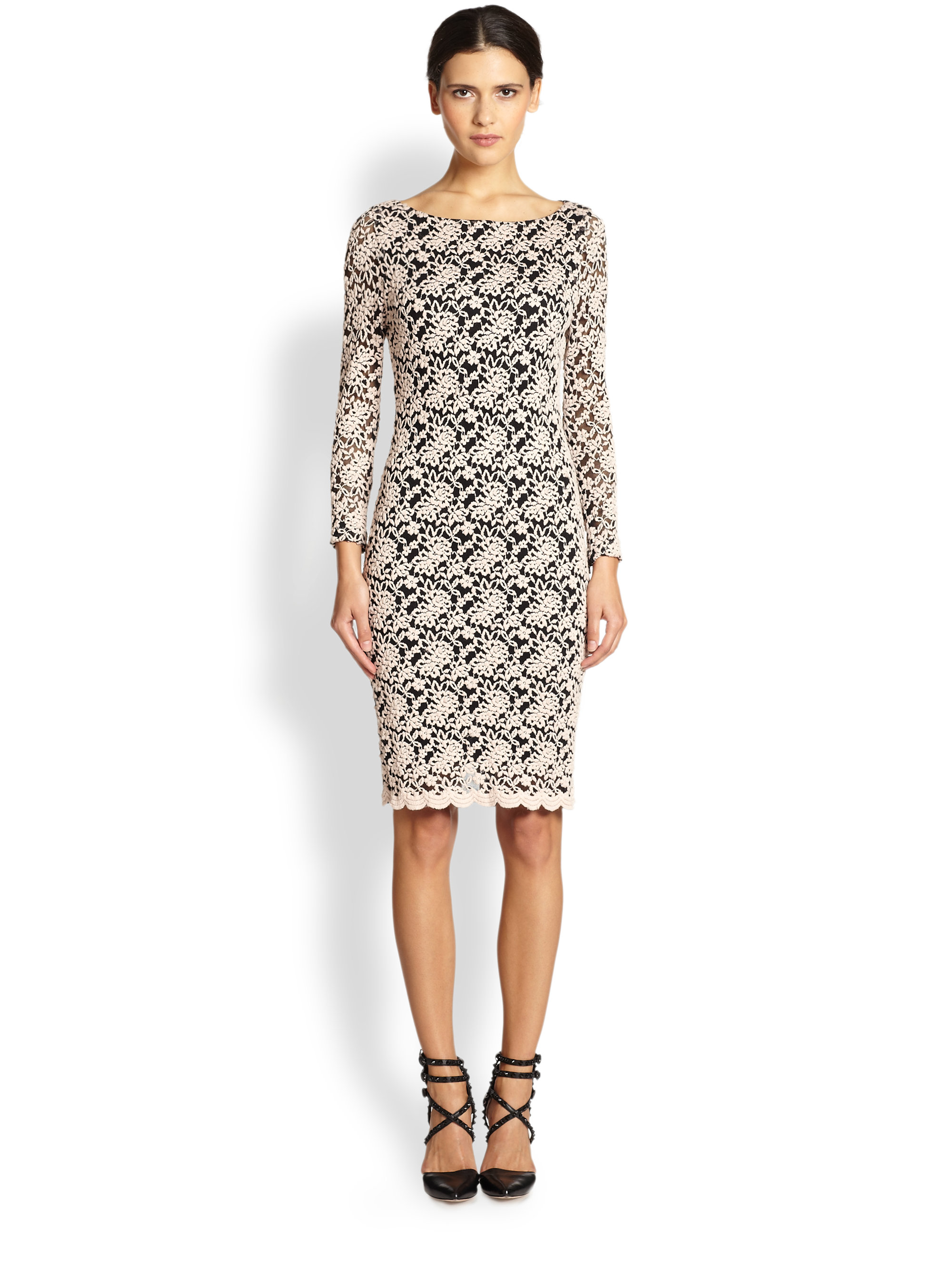 alice and olivia long sleeve dress