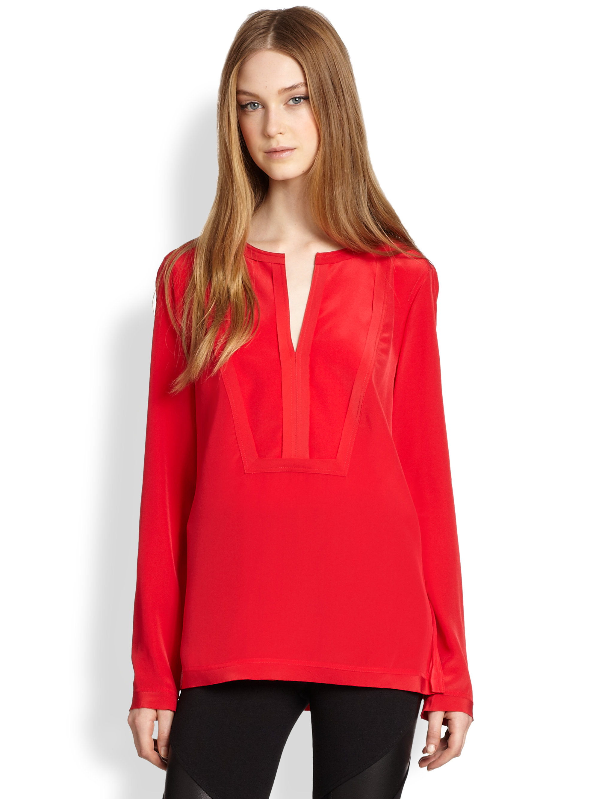 bcbg silk blouse