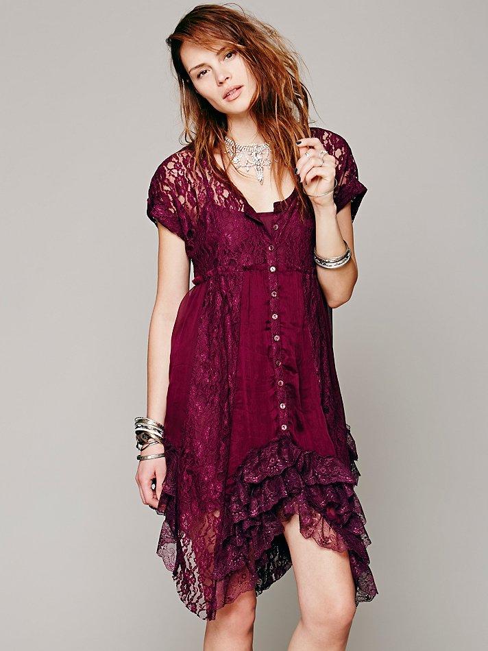 free people ruffle dress