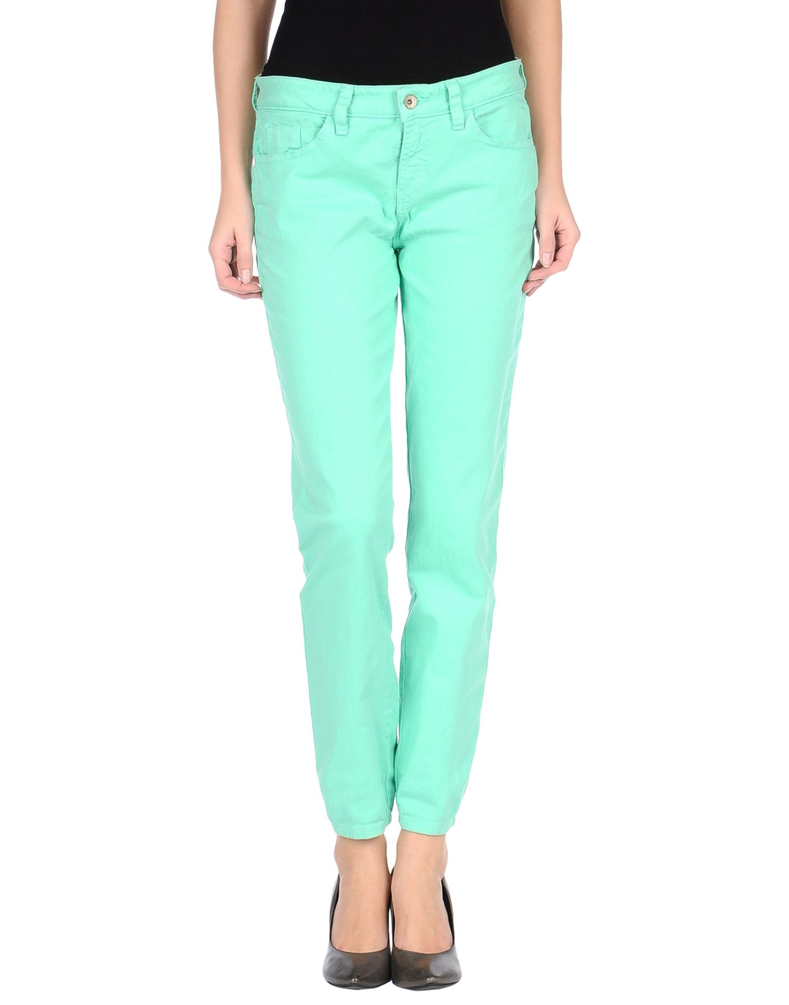 Guess Straight-Leg Mint Denim Trousers in Green (Light green) | Lyst
