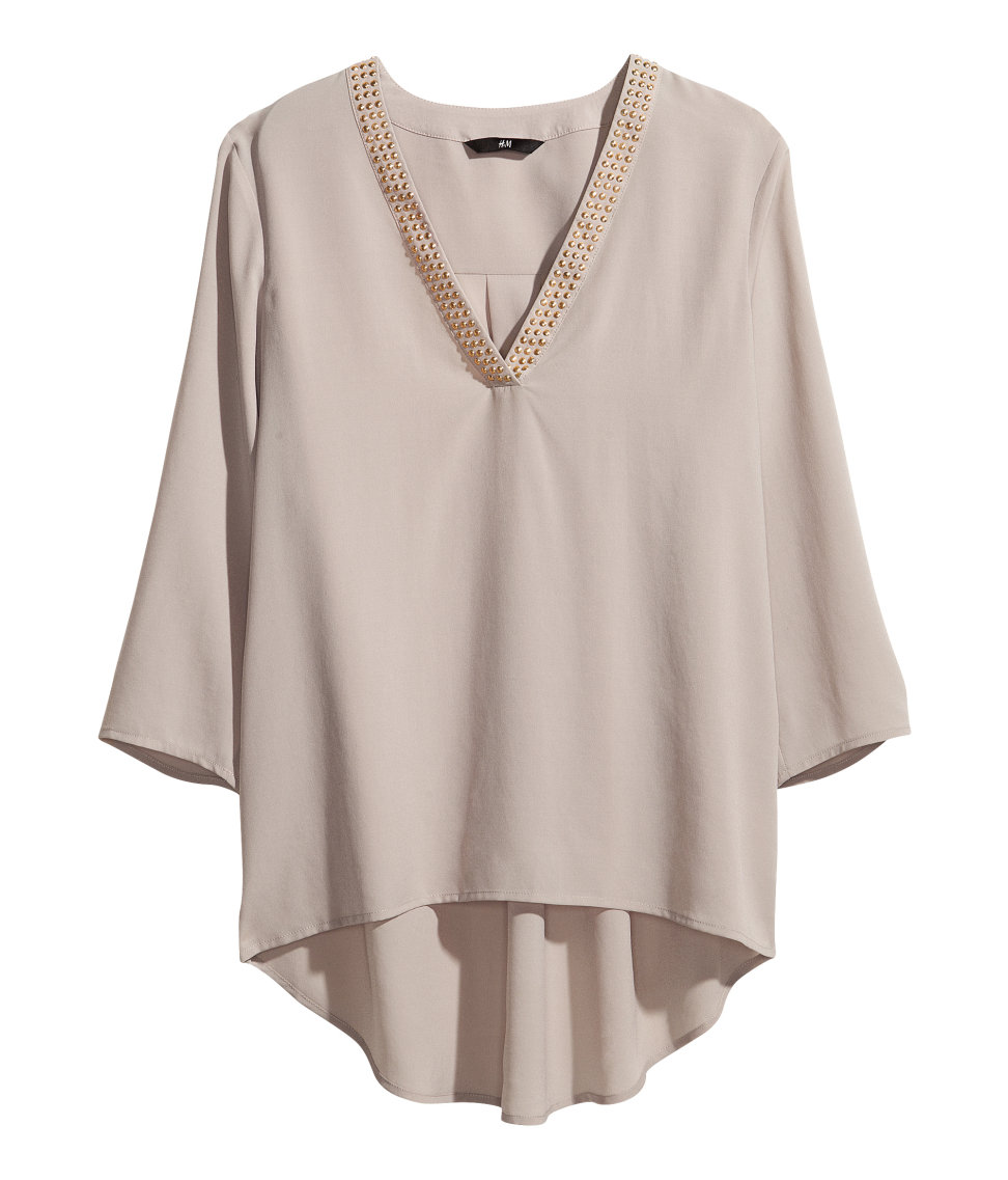 beige chiffon blouse
