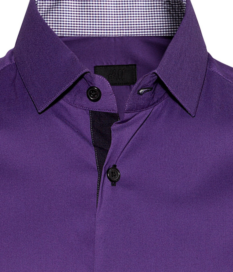 Factureerbaar Marco Polo Arabisch H&M Slim Fit Shirt in Purple for Men | Lyst