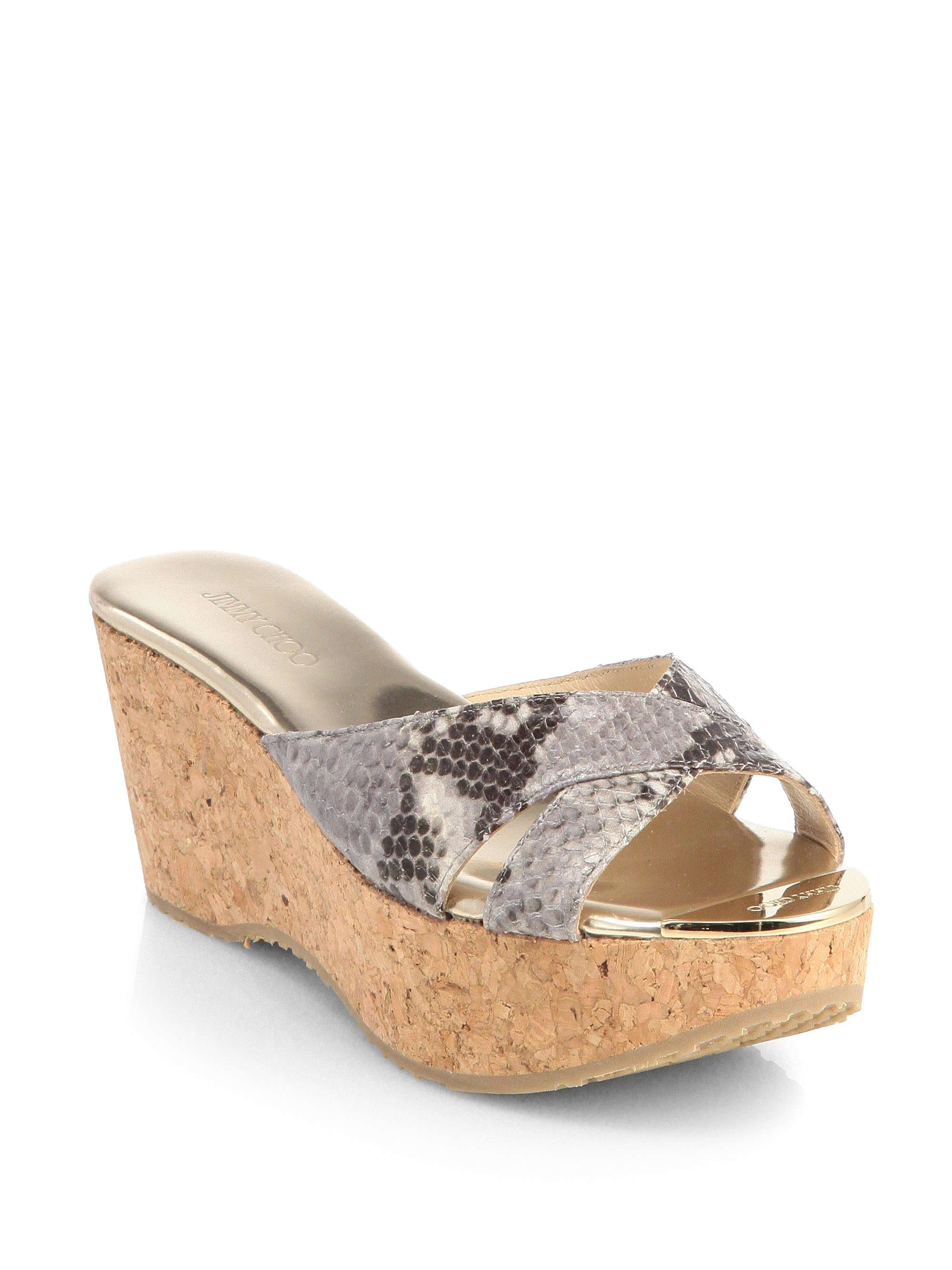Jimmy choo snakeskin wedges Clearance