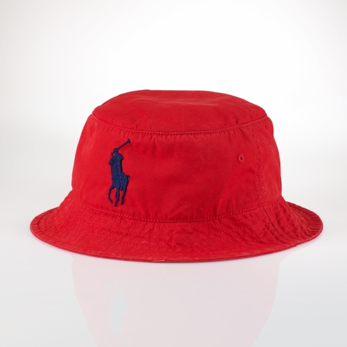 Polo Ralph Lauren Beachside Bucket Hat in Red for Men - Lyst