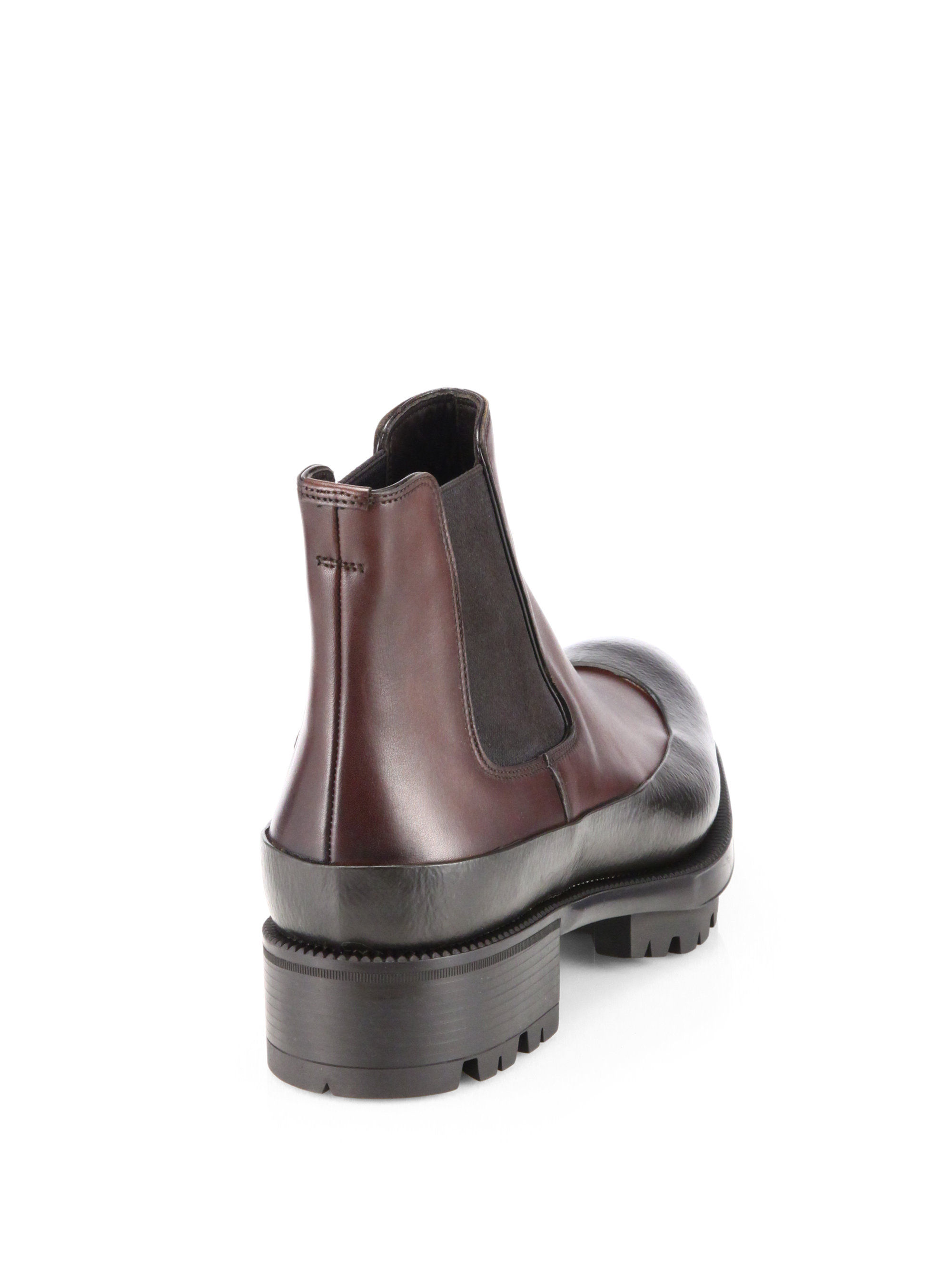 prada lug sole chelsea boot