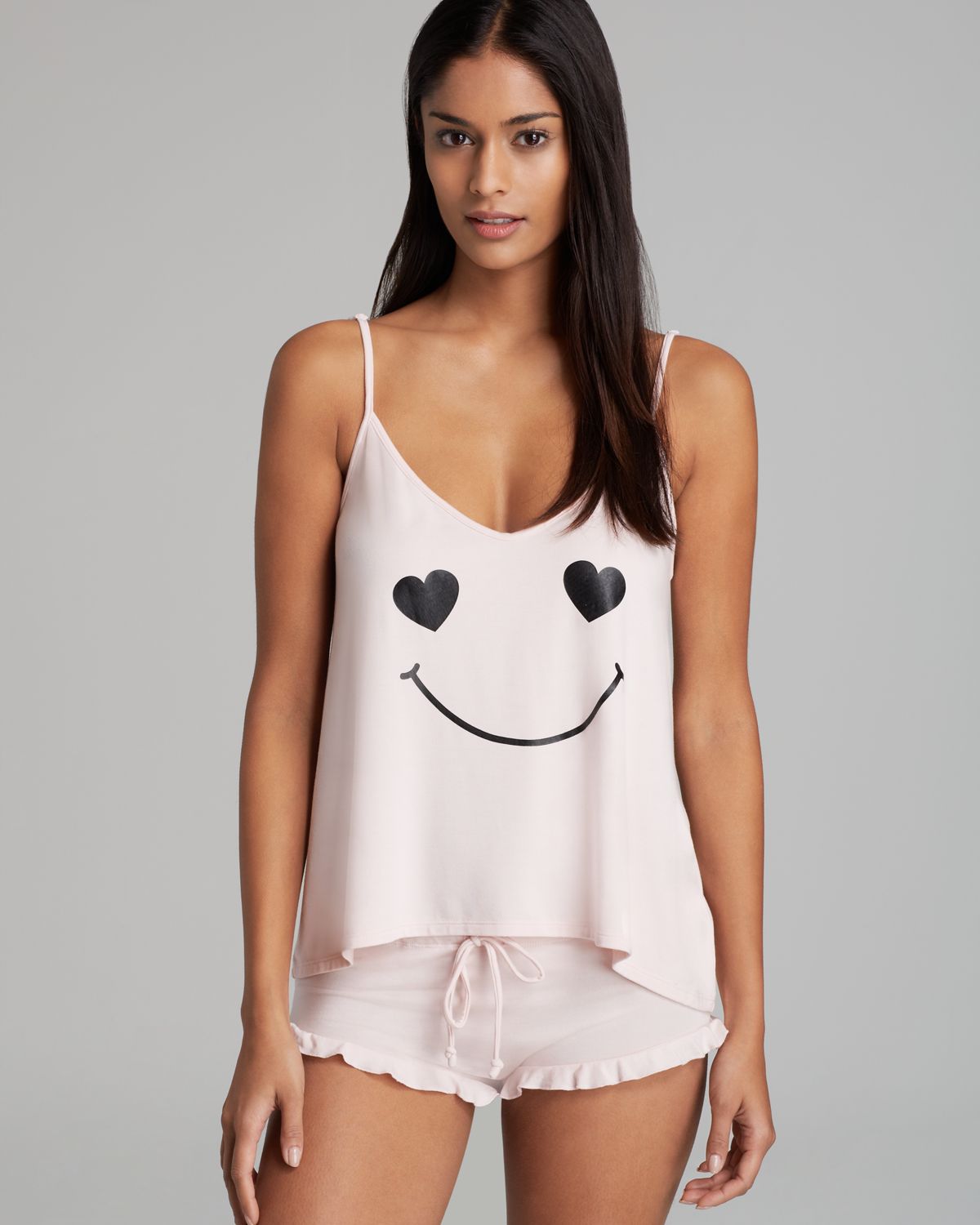 lyst wildfox pajama set exclusive happy heart in pink hollister jeans size chart