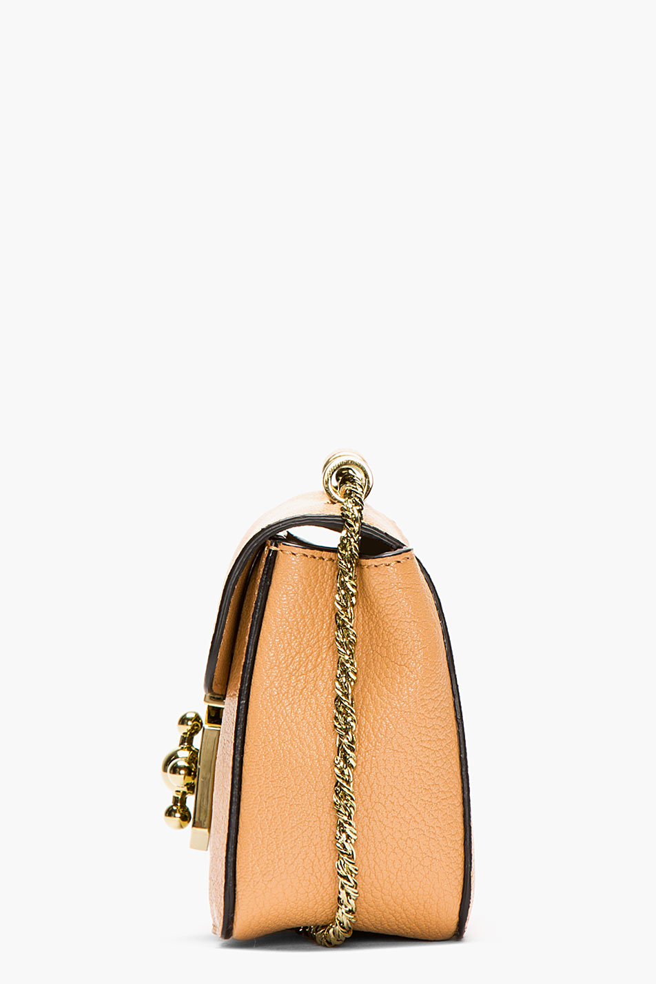 Chlo Beige Grained Leather Mini Elsie Bag in Pink (beige) | Lyst  