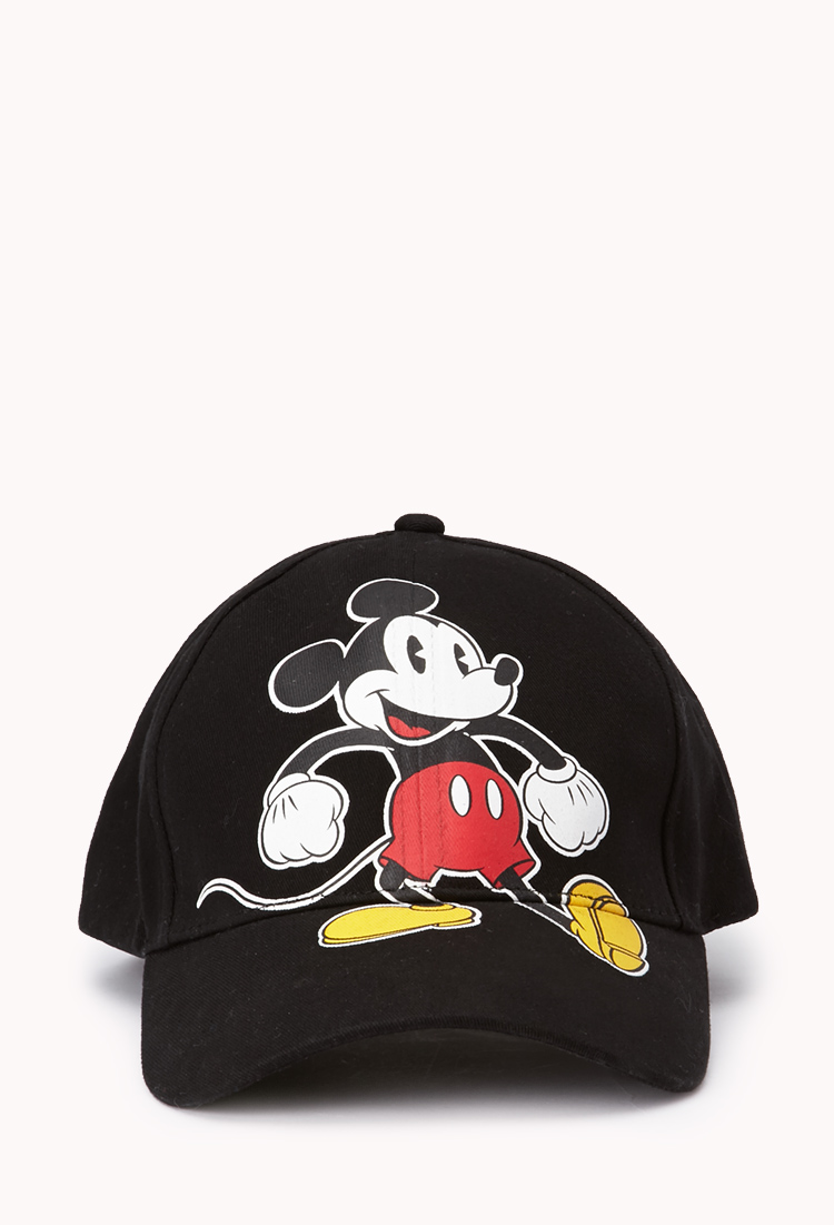 Lyst Forever 21 Mickey Mouse Baseball Cap in Red