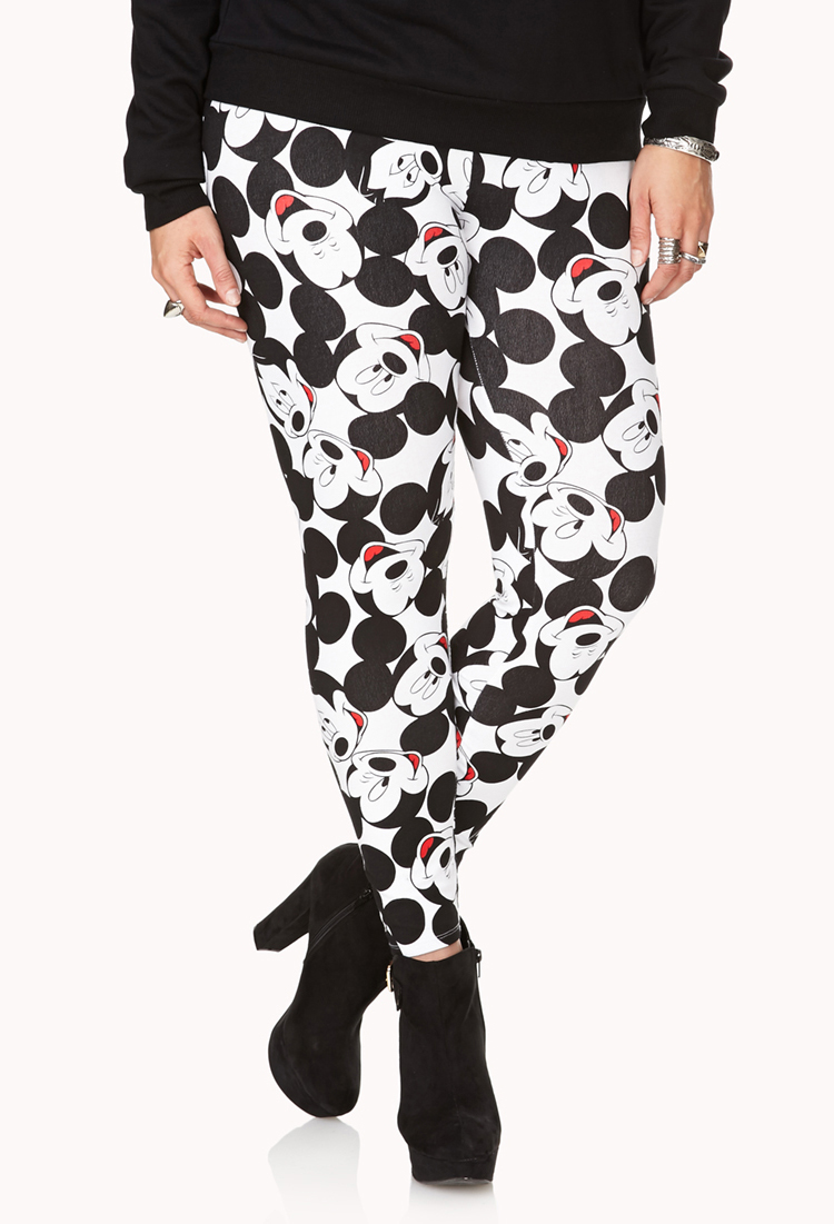 Mickey Mouse Leggings in White 