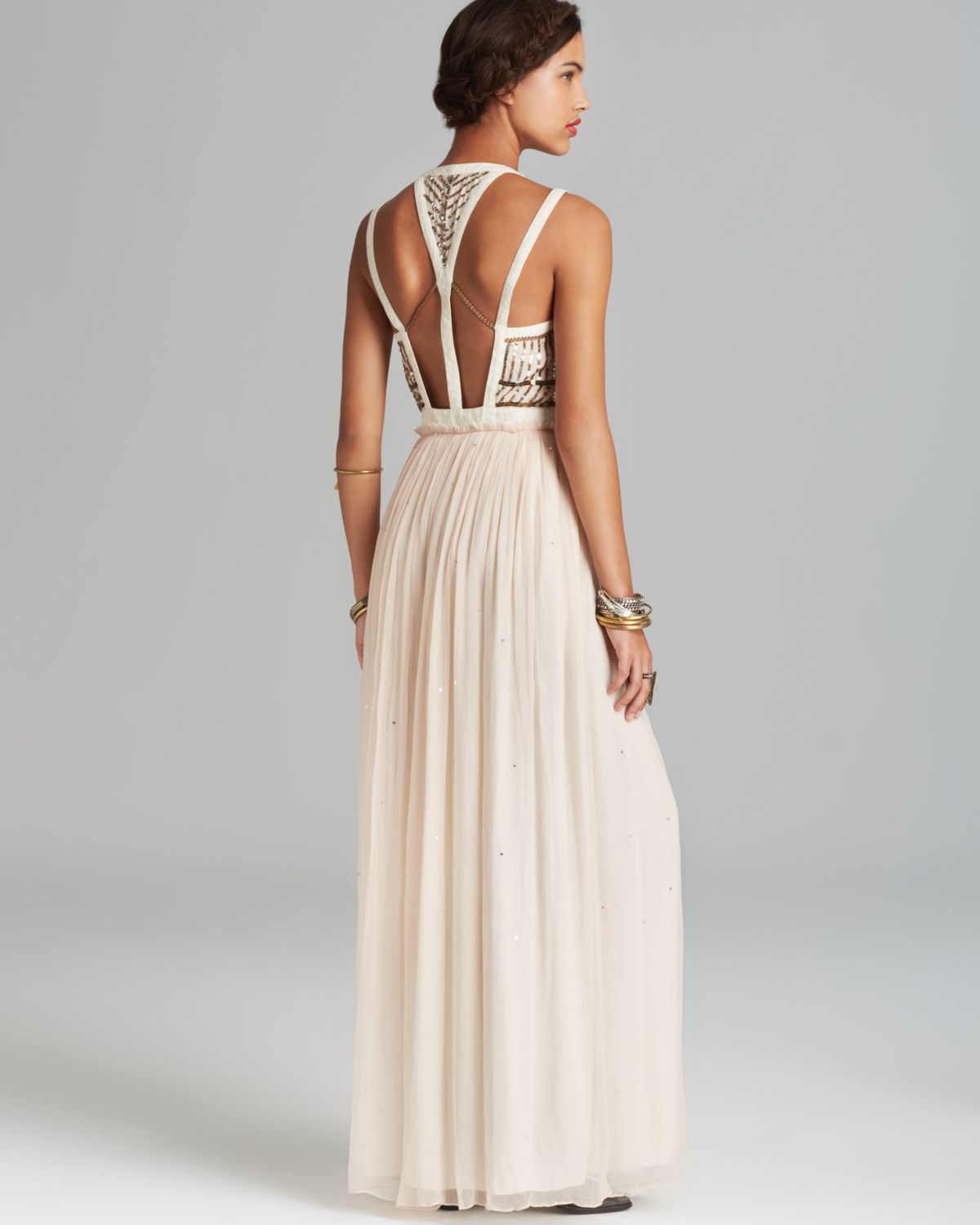 long sleeve free people maxi dress