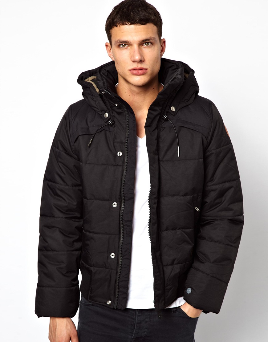 G-Star RAW Quilted Bomber Jacket Whistler Nylon Hooded in Black for Men -  Lyst