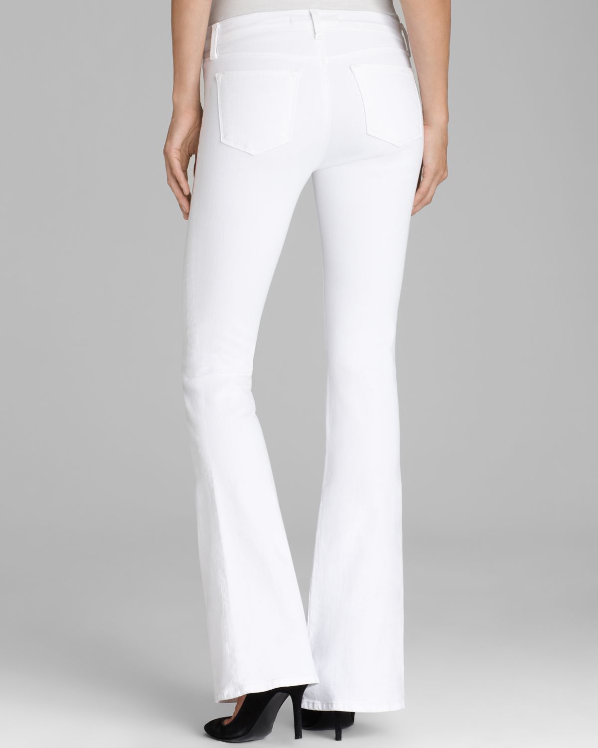 j brand white flare jeans