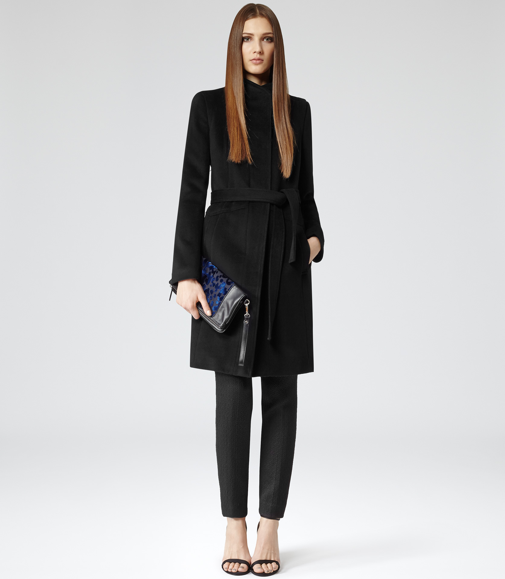 reiss black coat