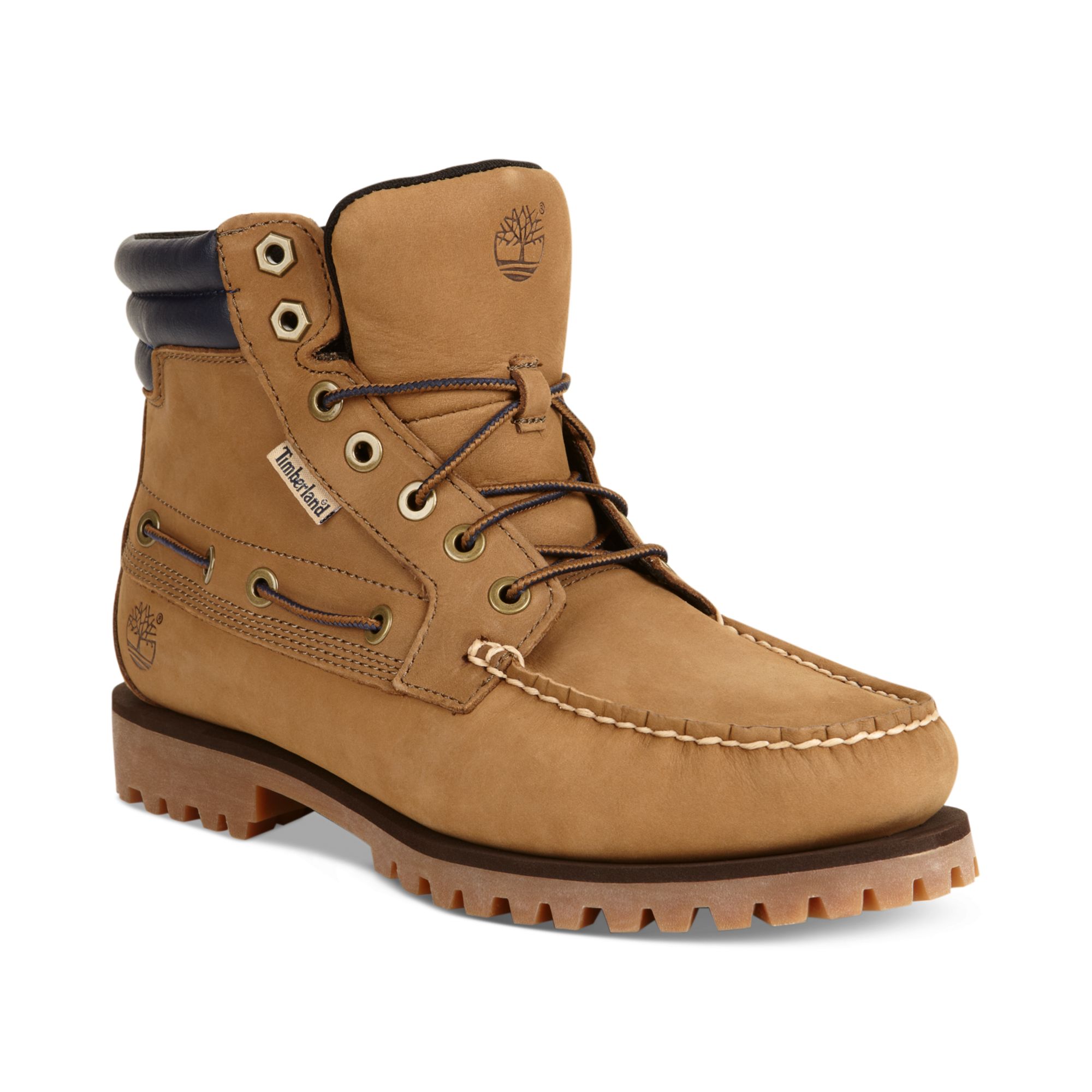 Timberland Oakwell 7 Eye Moc Toe Boots in Brown for Men | Lyst