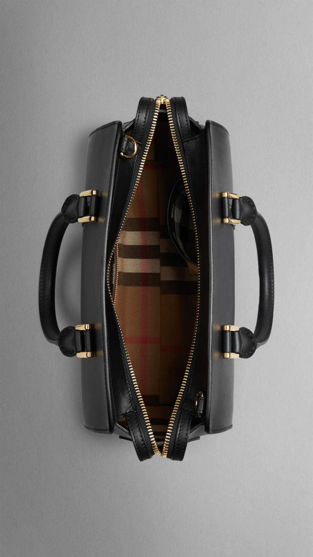 Burberry Sartorial Leather Bowling Bag in Black Lyst