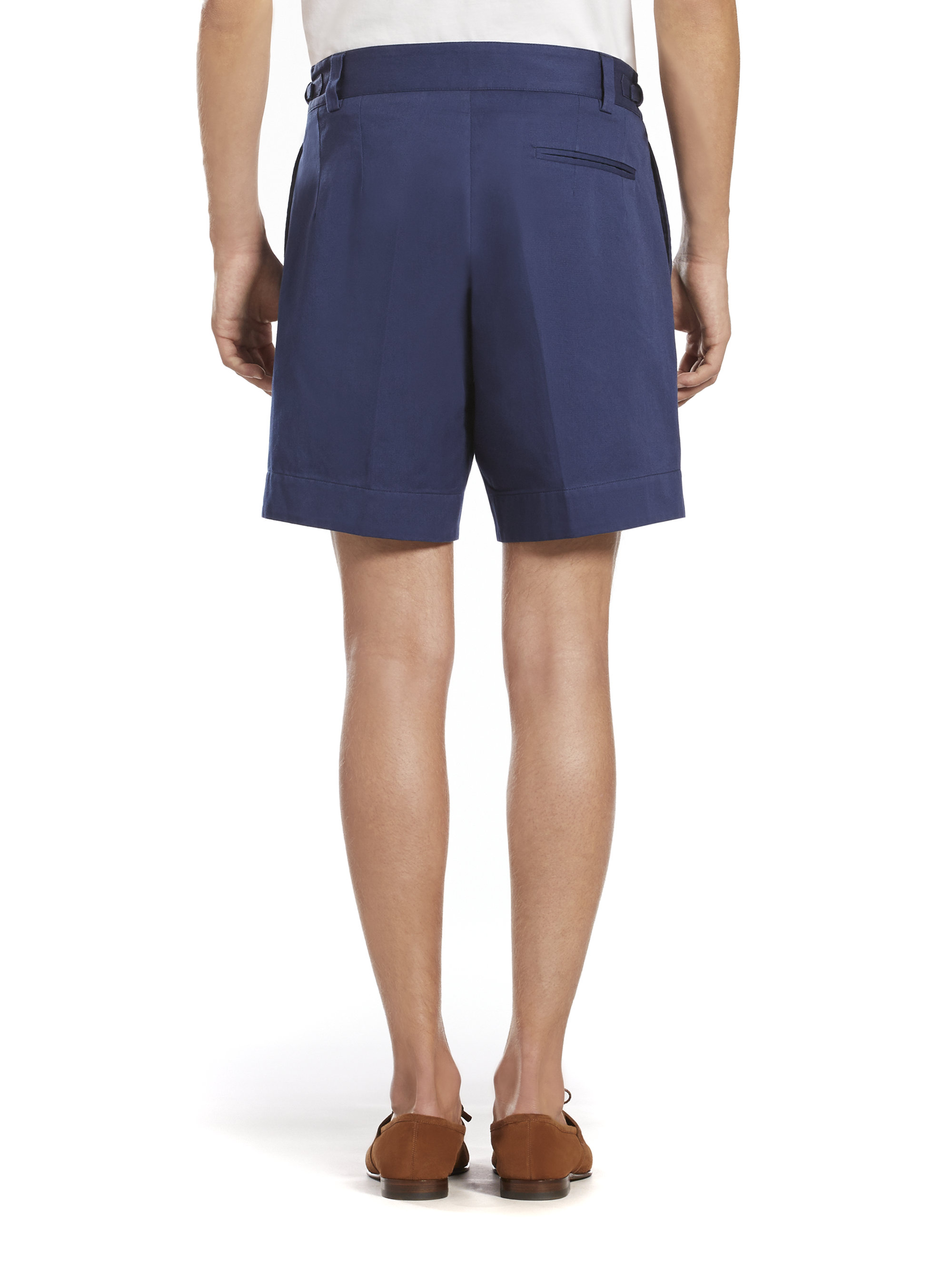 Lyst - Gucci Light Cotton Drill Bermuda Shorts in Blue for Men