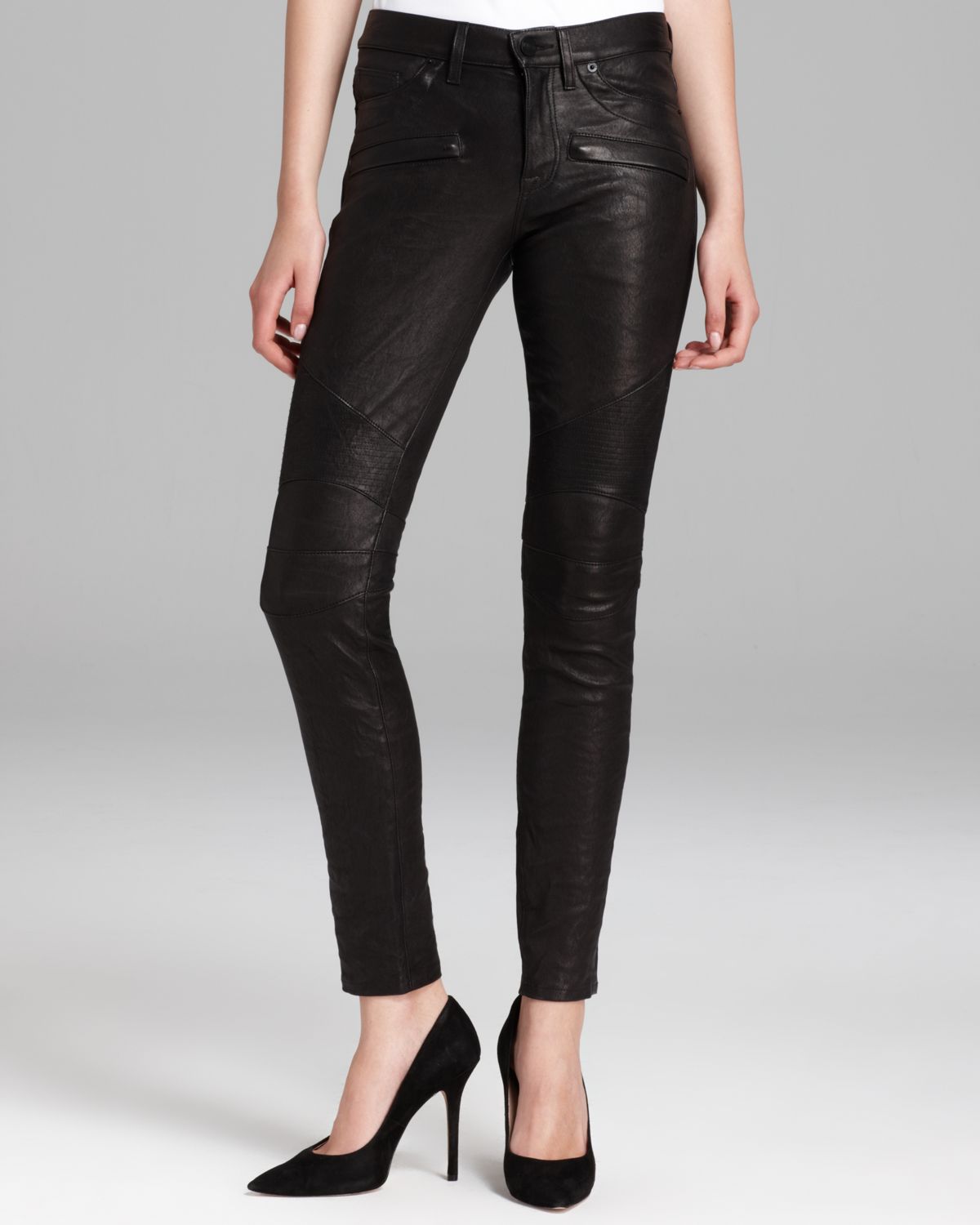 hudson leather jeans