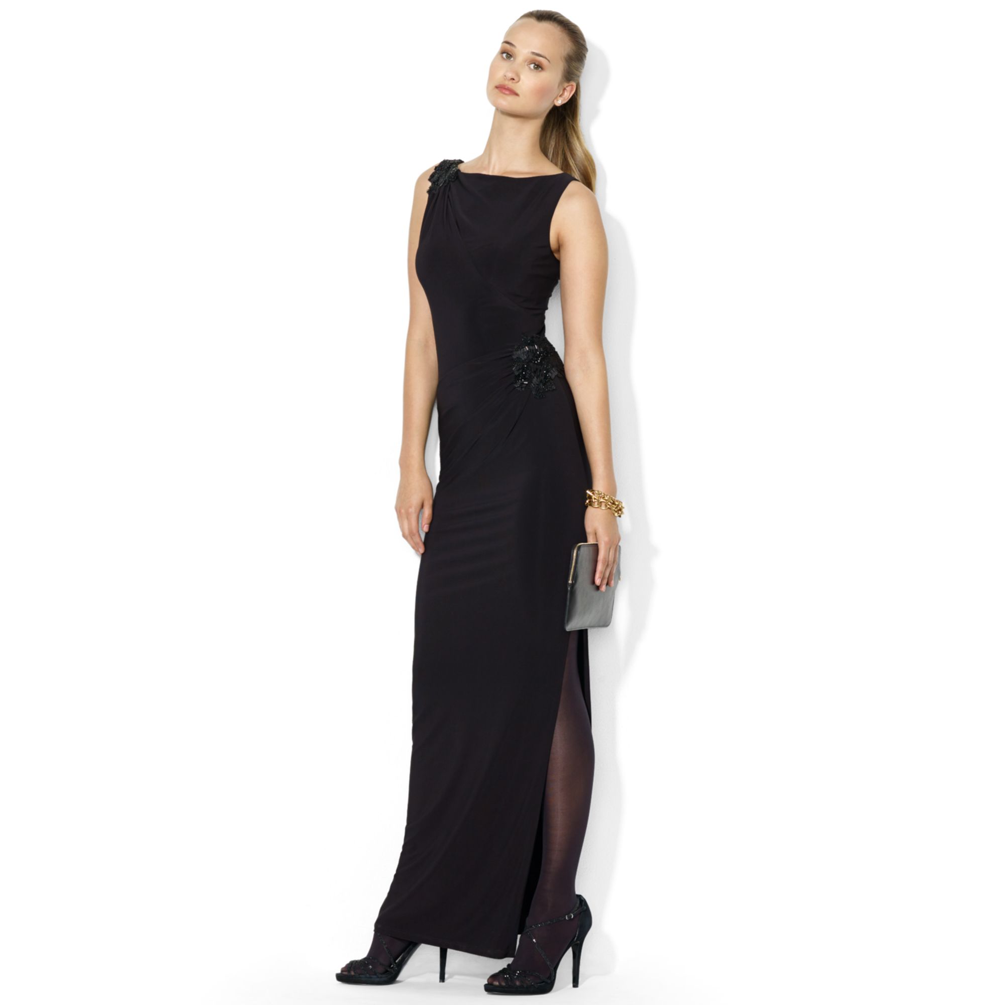 ralph lauren black gown