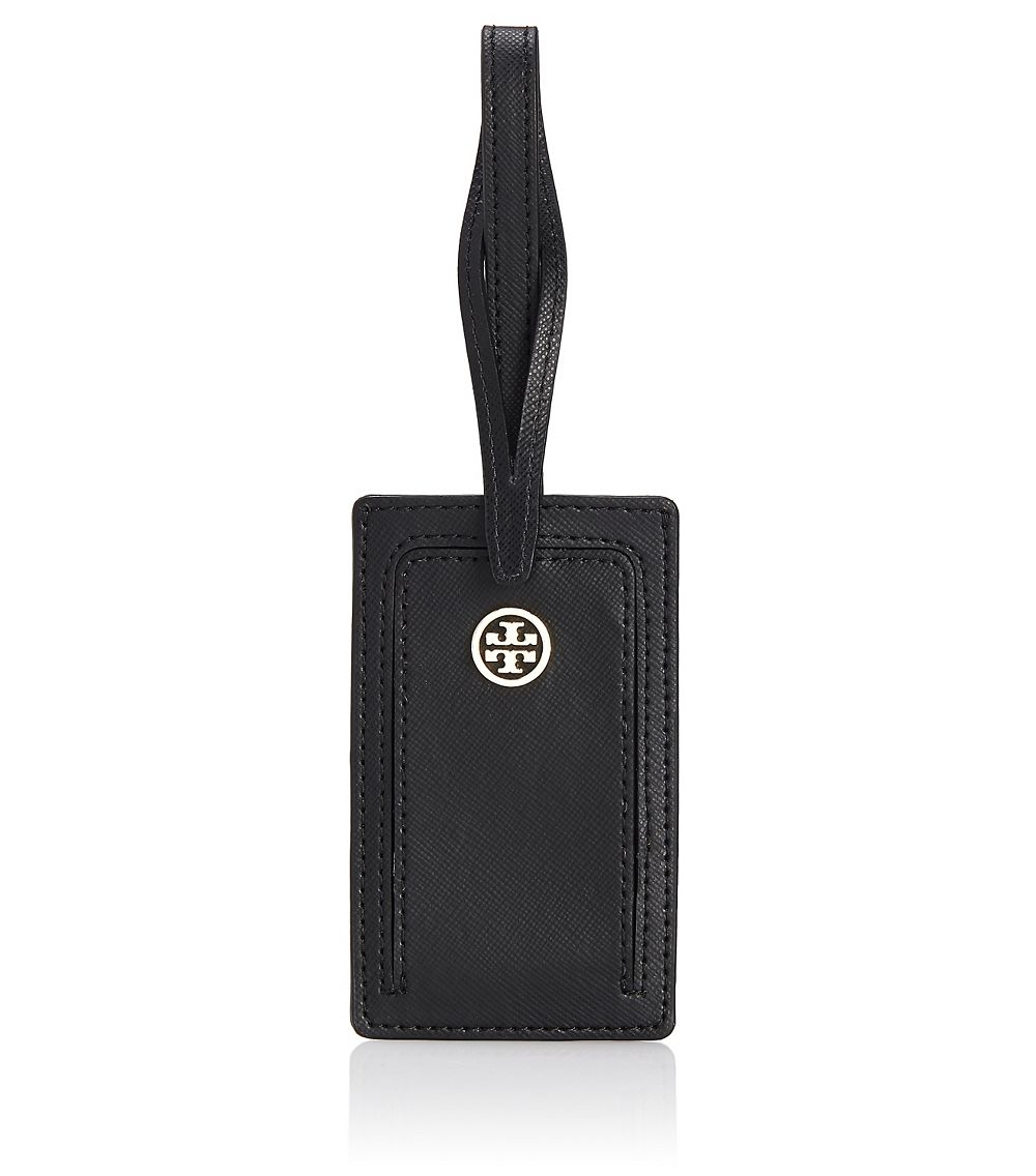 Tory Burch Robinson Luggage Tag in Black | Lyst