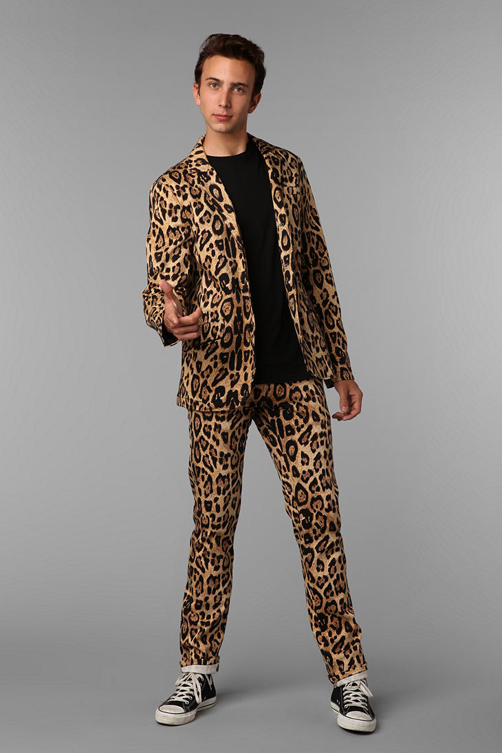 Urban Outfitters Nyc Leopard Print Topcat Pant in Metallic for Men | Lyst