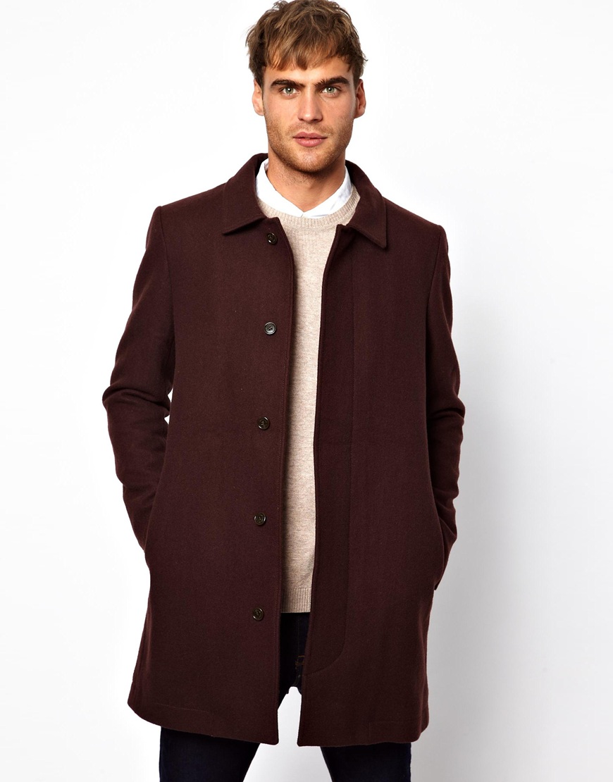 Lyst Asos Selected Williamsburg Trench Coat in Red for Men