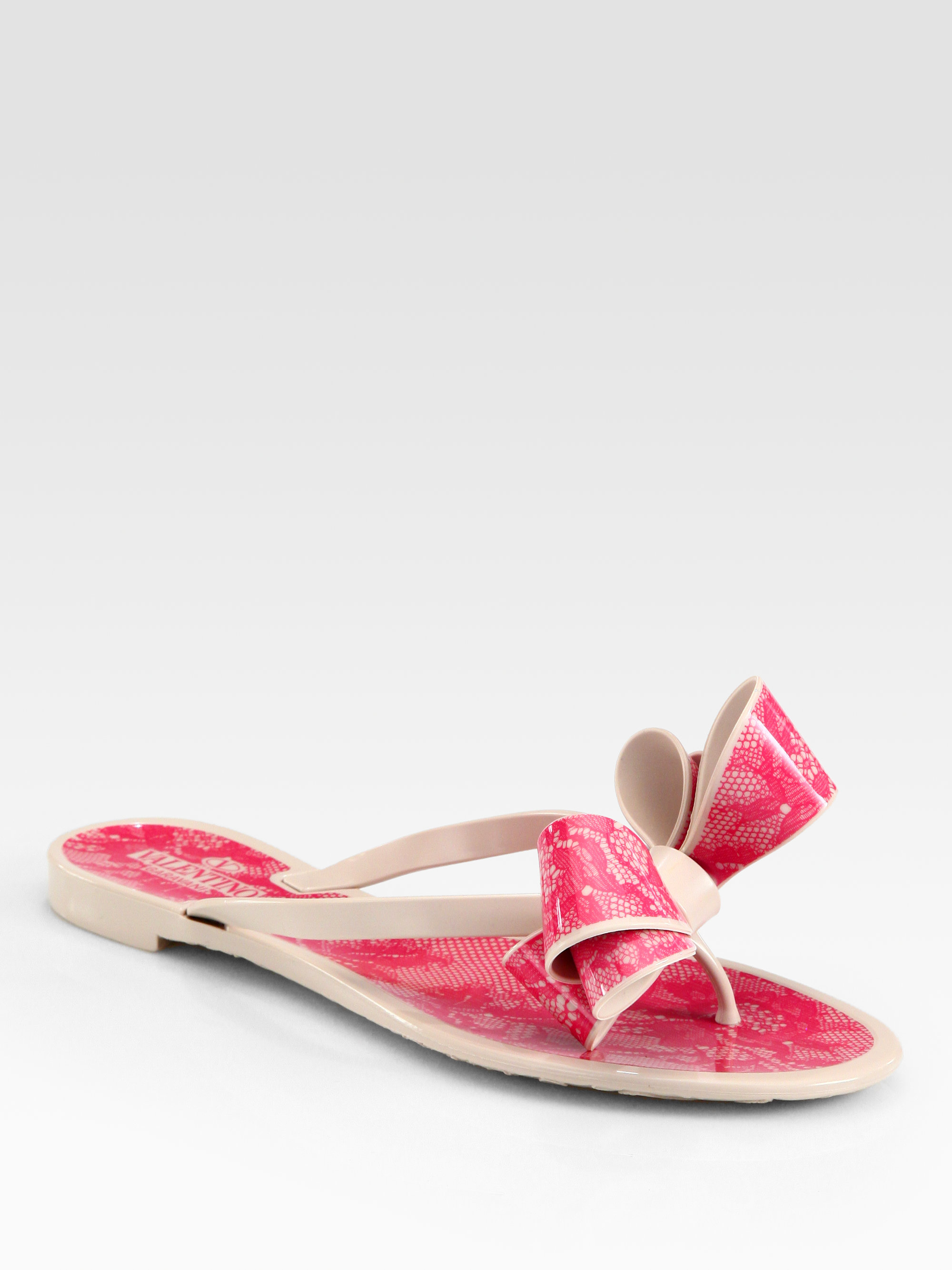 valentino jelly thong sandals