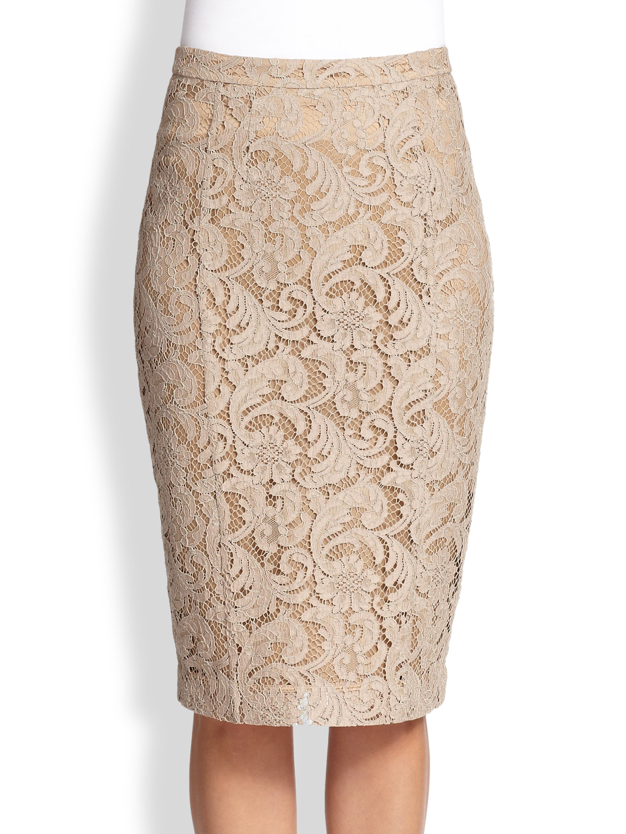 burberry lace skirt