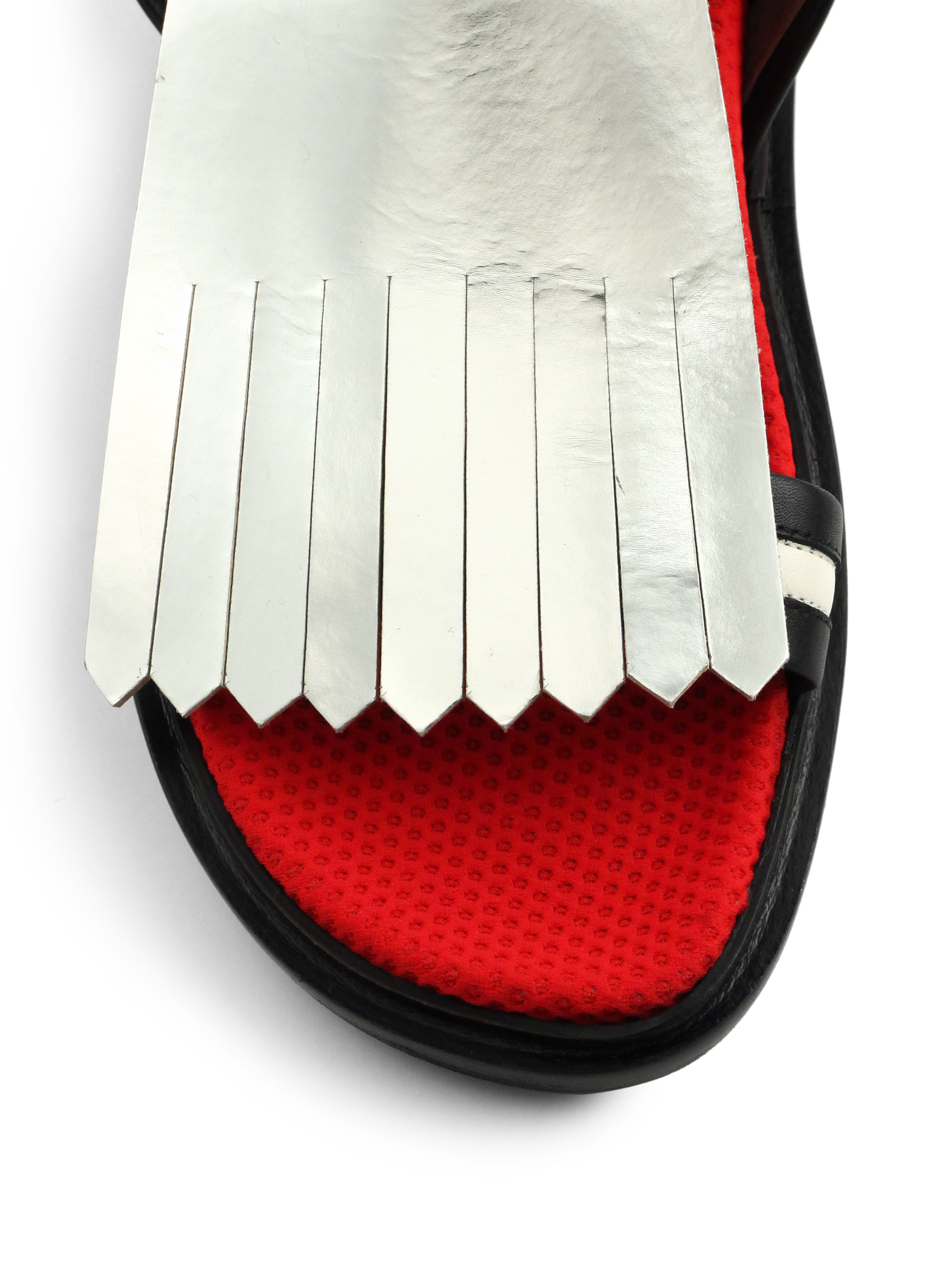 marni fringed fussbett sandals