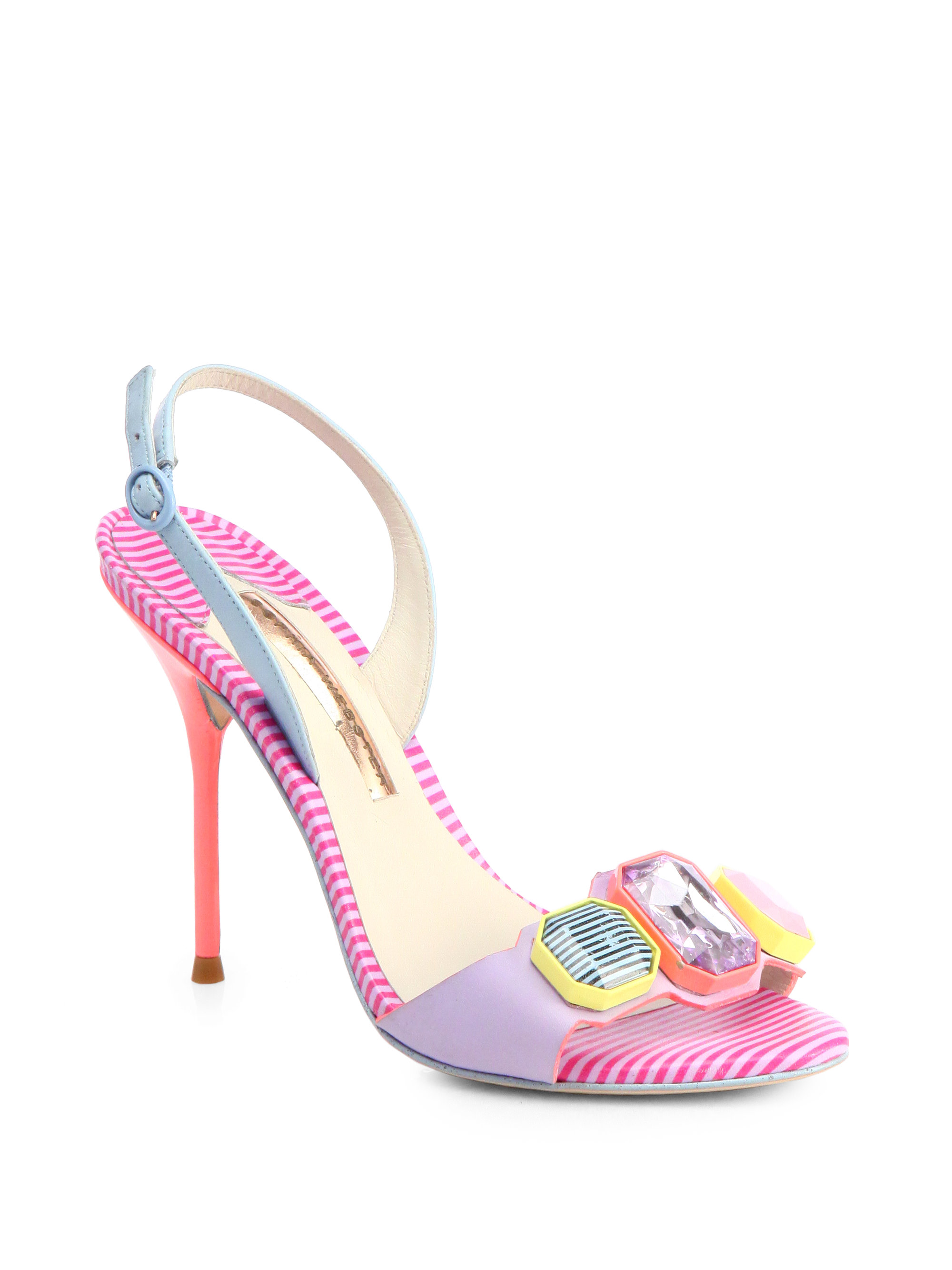 Lyst - Sophia Webster Jemima Jeweled Leather Sandals