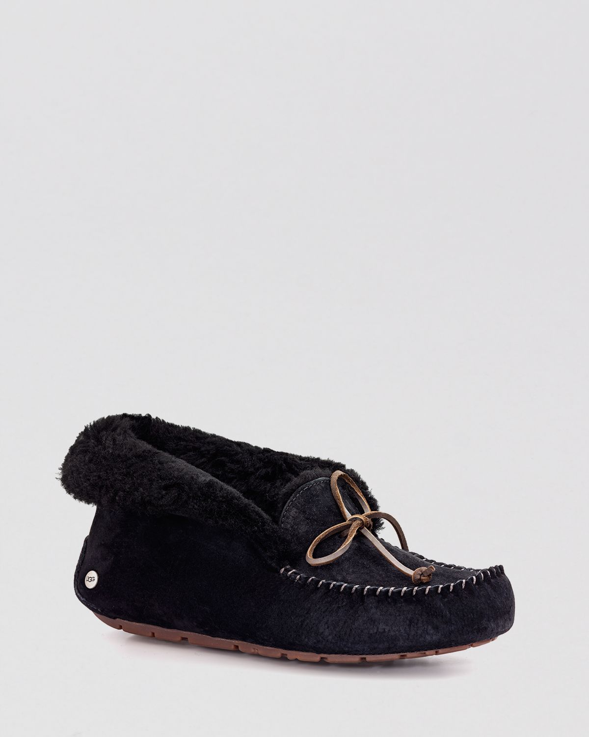 Lyst Ugg Moccasin Slippers Alena in Black