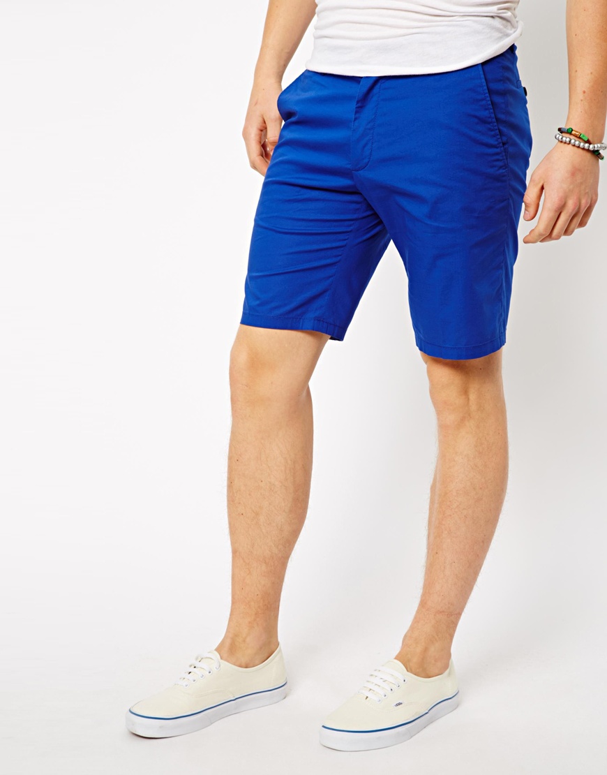 ASOS Esprit Suit Shorts in Blue for Men | Lyst