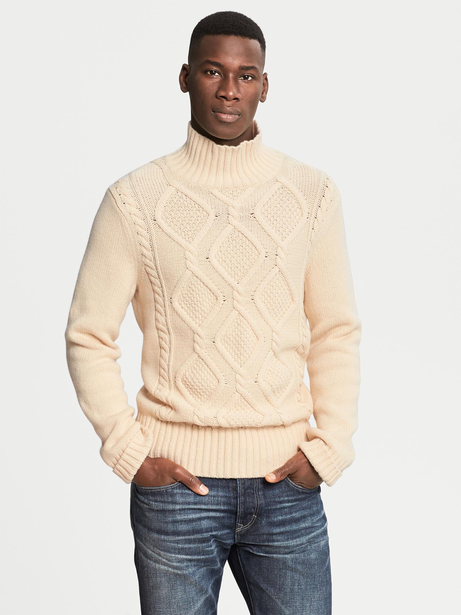 banana republic turtleneck mens