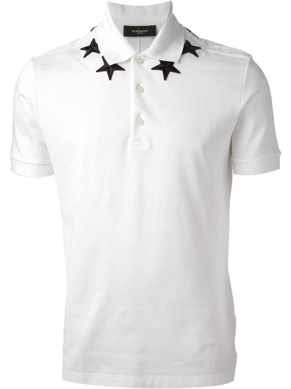 Givenchy Star Print Polo Shirt in White for Men | Lyst